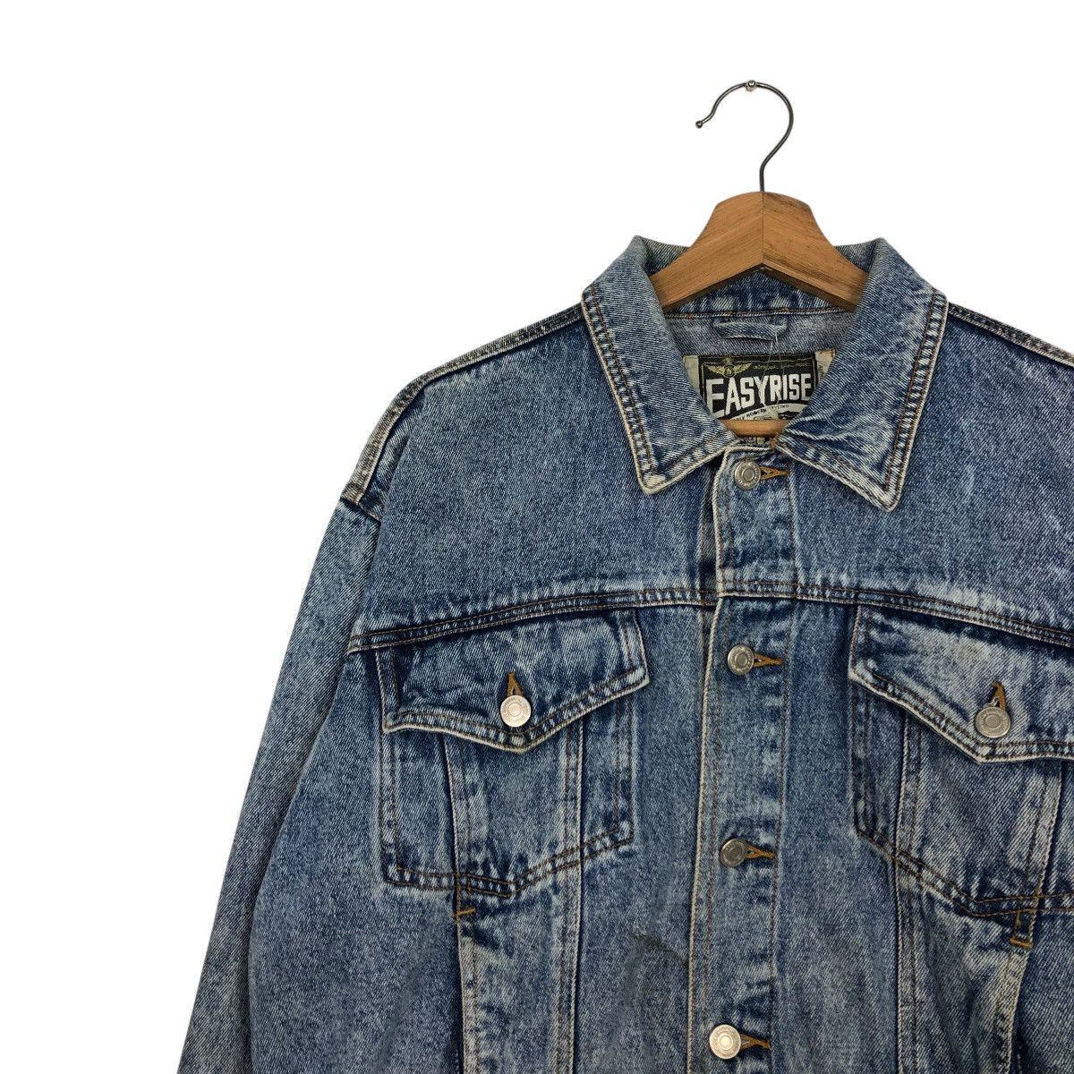 Japanese Brand 🔥VINTAGE BIKER DENIM JACKET EASY RIDE ACID ISSEY MIYAKE Size US L / EU 52-54 / 3 - 9 Thumbnail
