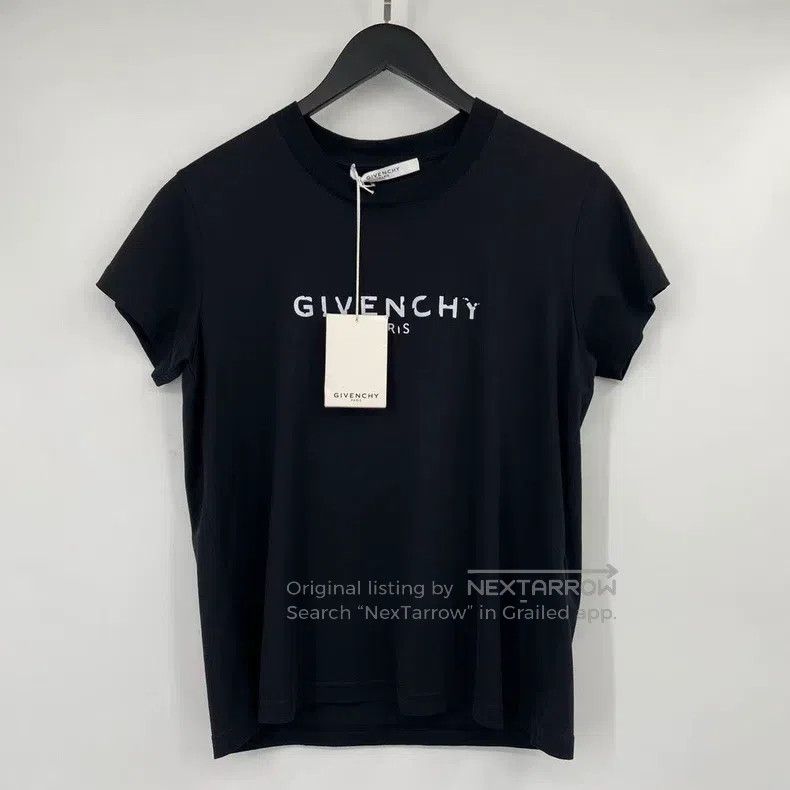 Givenchy Givenchy Distressed Lettering Short Sleeve Size US M / EU 48-50 / 2 - 1 Thumbnail