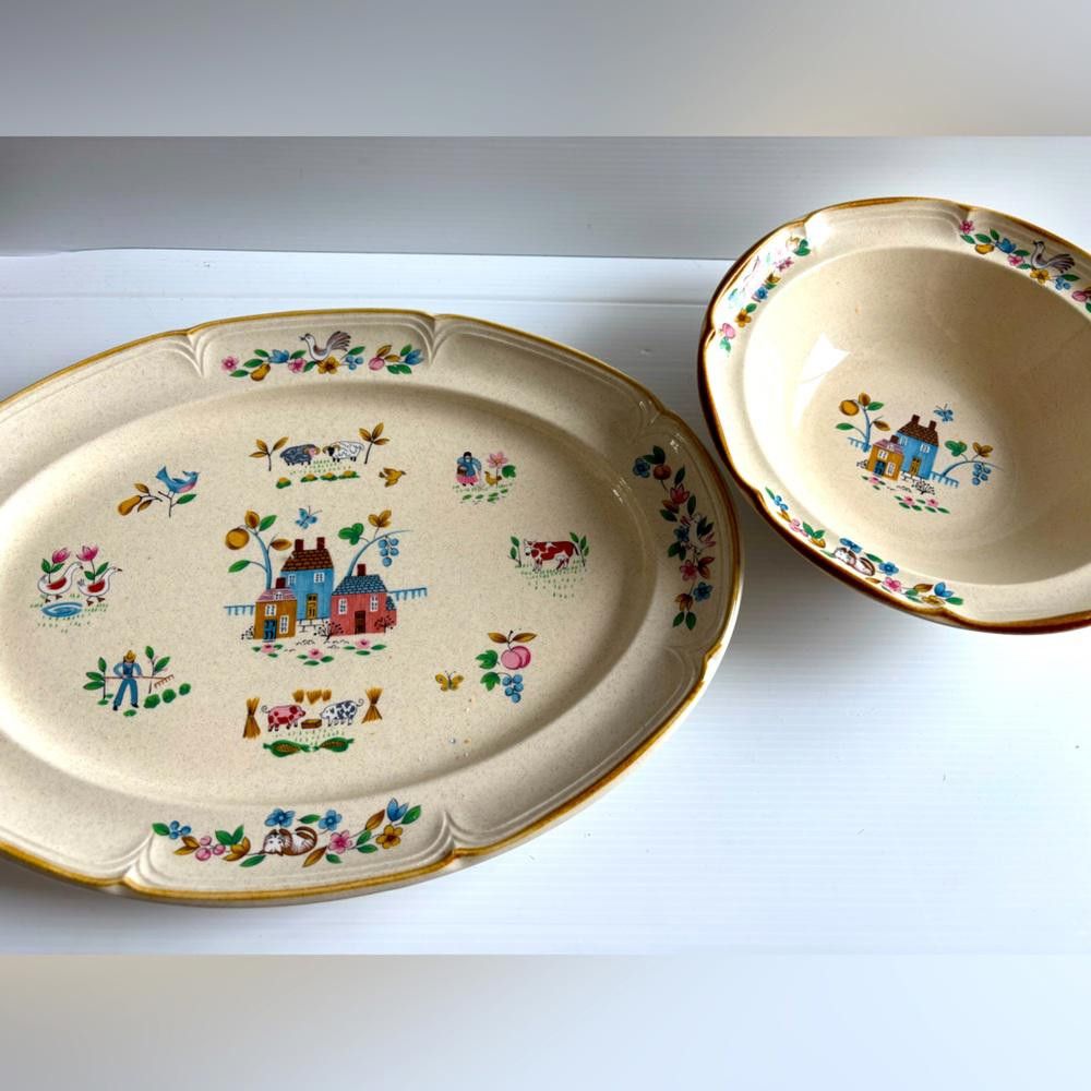Designer International Heartland Large Bowl and Serving Plate Set Size ONE SIZE - 1 Thumbnail