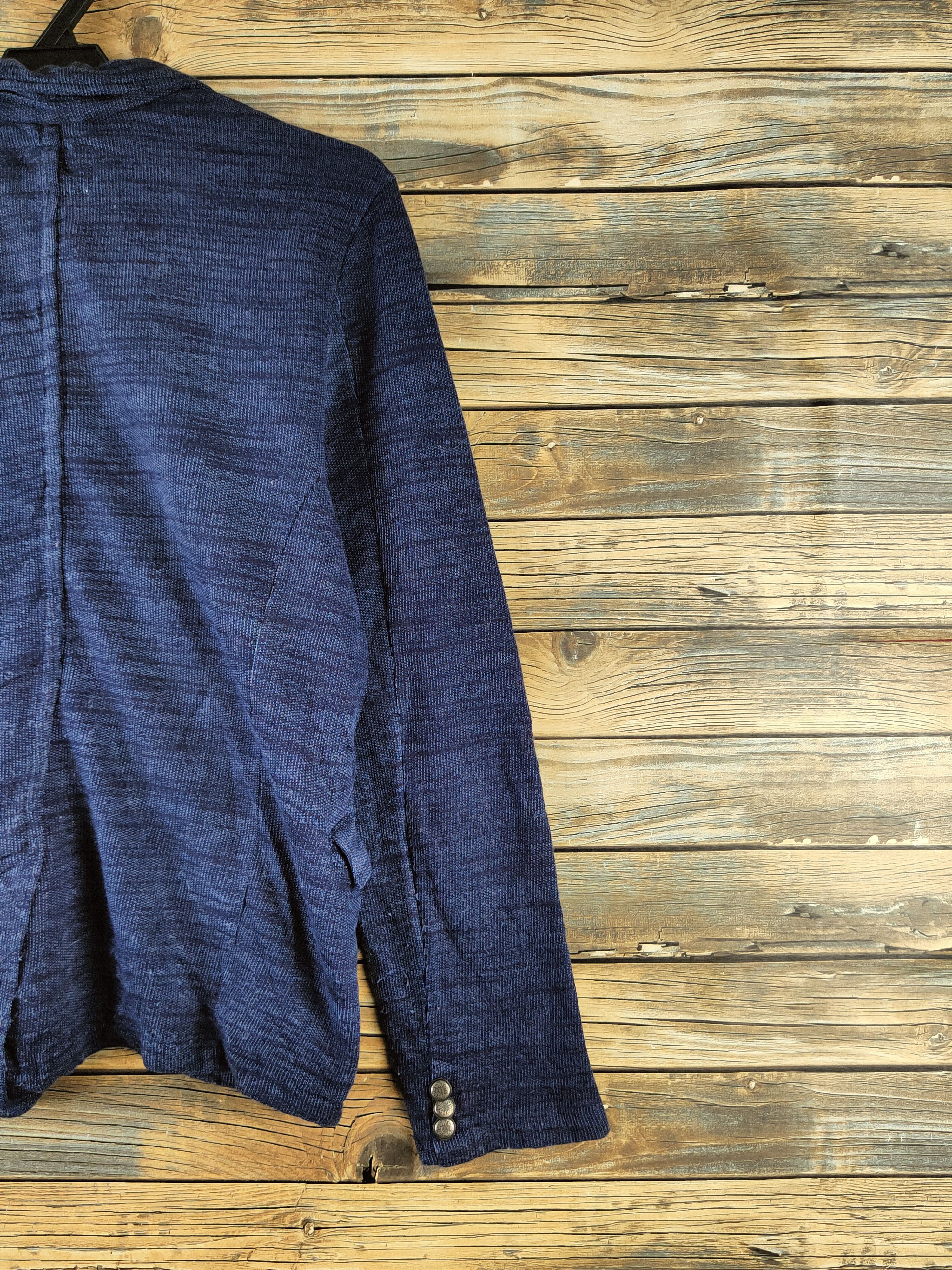 Japanese Brand DL Confirm Blue Knitwear Blazers #46-943 Size US M / EU 48-50 / 2 - 9 Thumbnail