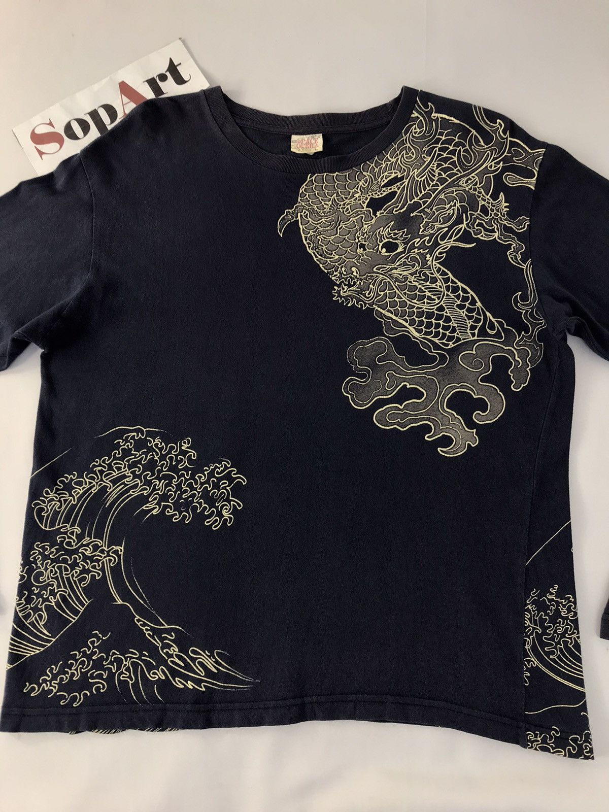 Japanese Brand Vtg Space Opera Faded Colour Big Logo Dragon Long Sleeve Size US L / EU 52-54 / 3 - 3 Thumbnail