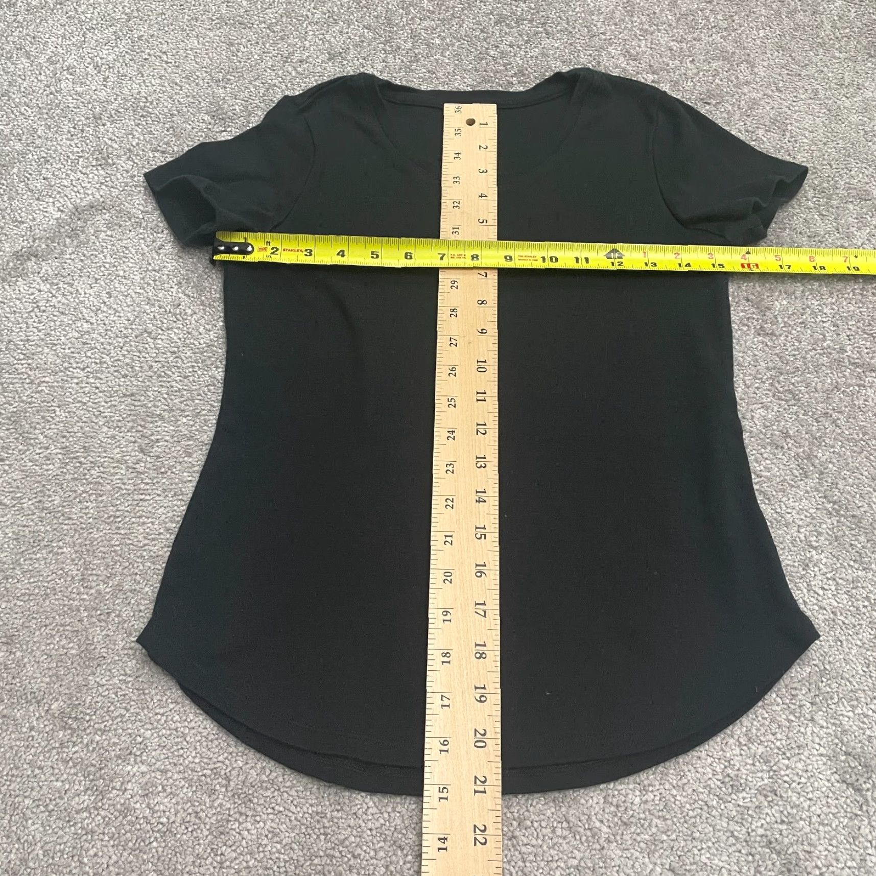 Vintage Ruby Rd. Basic T-Shirt Womens PS Black Round Neck Short Sleeve 100% Cotton Tee Size S / US 4 / IT 40 - 5 Thumbnail