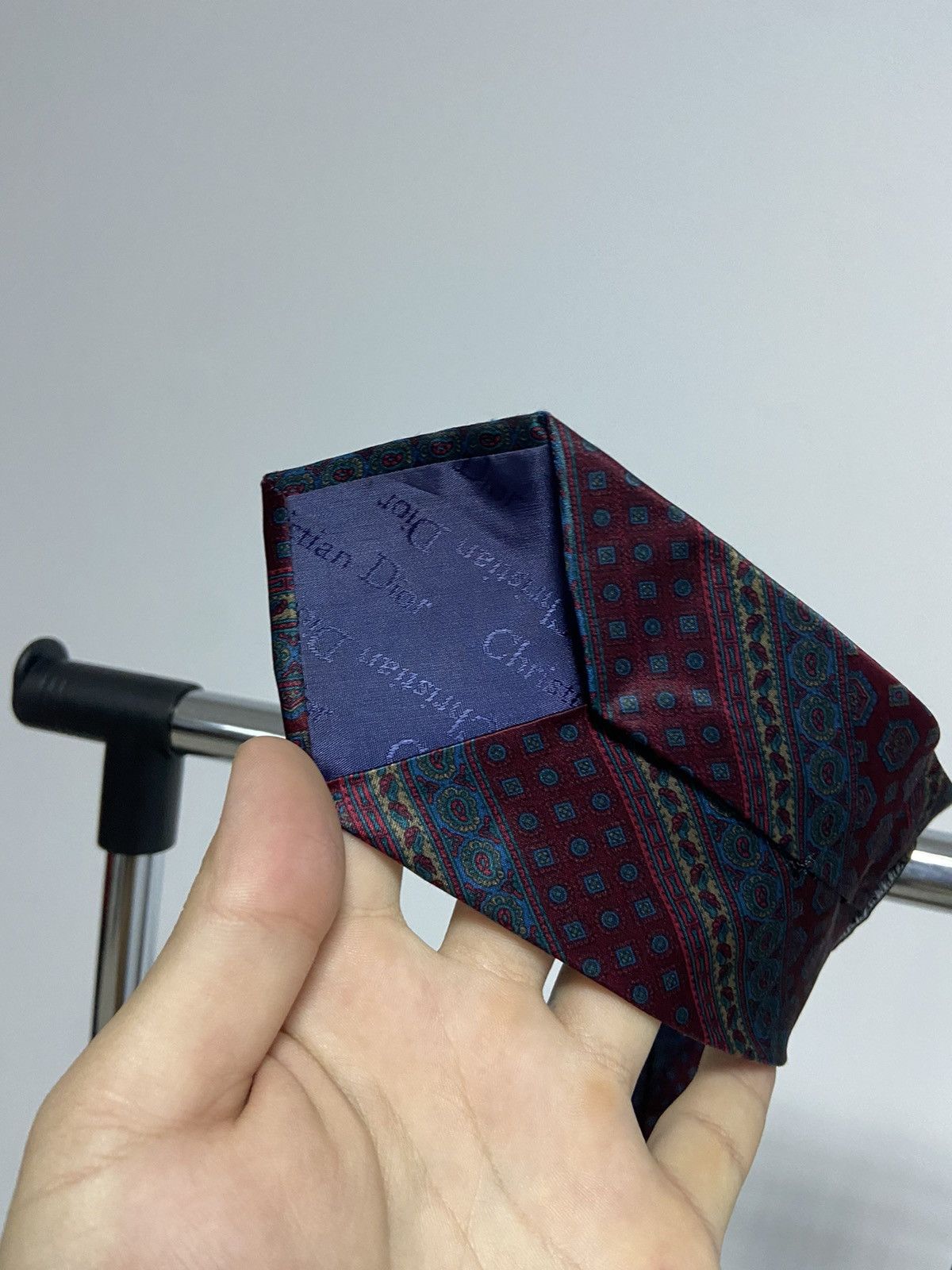 Christian Dior Monsieur × Vintage Christian Dior Monsieur Tie Vintage Luxury Logo Silk Size ONE SIZE - 5 Thumbnail