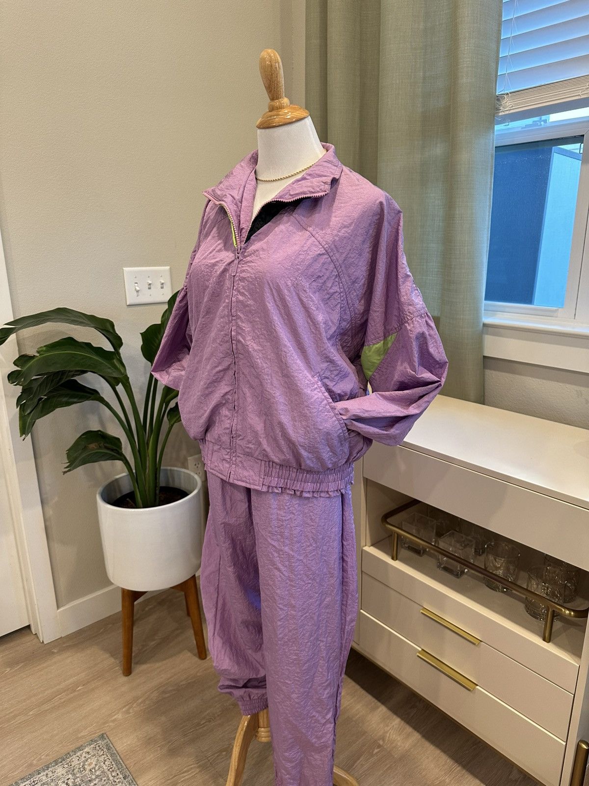 Puma Vintage 90s PUMA Purple Two-Piece Tracksuit Set Size M / US 6-8 / IT 42-44 - 3 Thumbnail