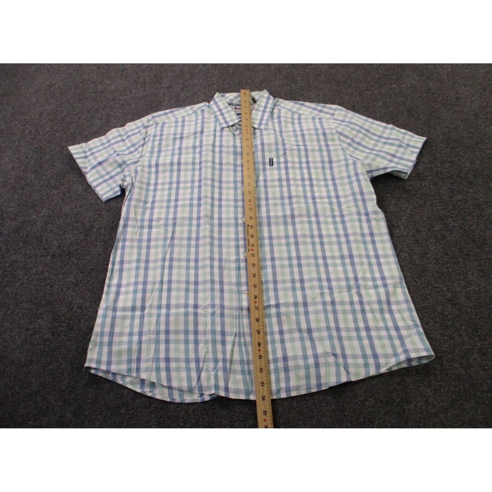 Barbour Barbour Shirt Mens 2XL Blue Plaid Tailored Fit Business Country Work Golf Active Size US XXL / EU 58 / 5 - 3 Thumbnail