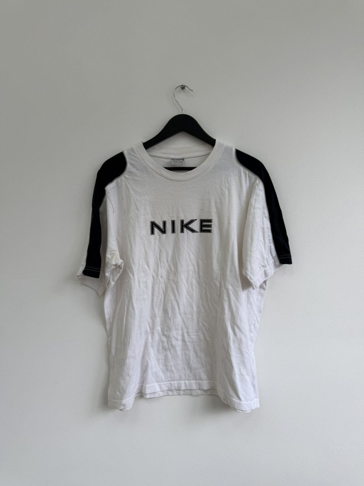 Nike Vintage 2000s Y2K Nike Drill Swag T-Shirt Size US S / EU 44-46 / 1 - 1 Thumbnail