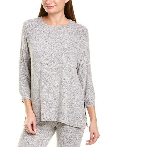 Donna Karan Donna Karan Sleepwear Heather Grey Sweater Top Size S / US 4 / IT 40 - 1 Thumbnail