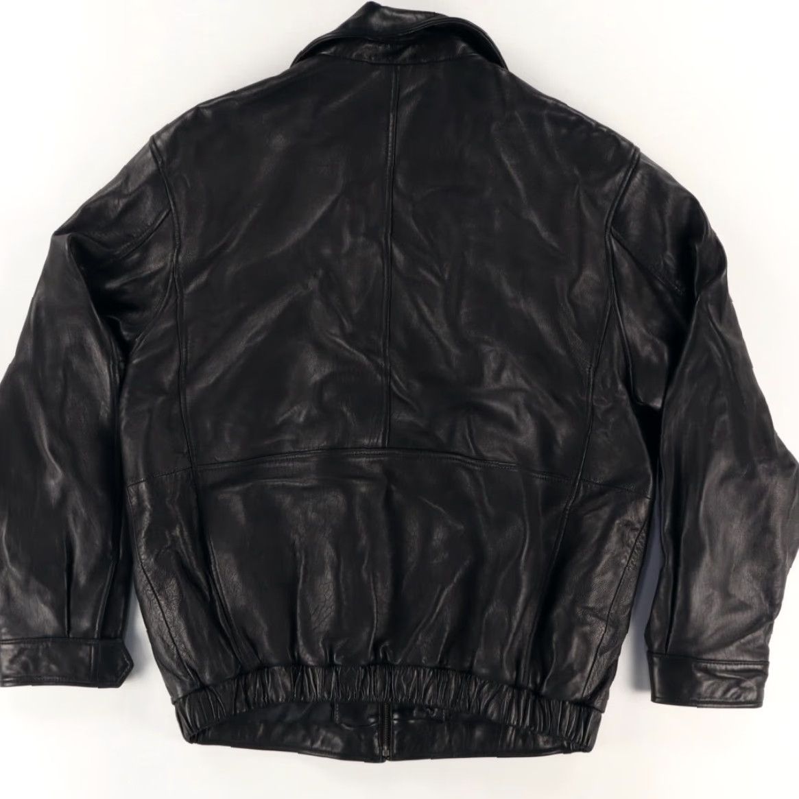 Roundtree & Yorke Roundtree & York 100% Lambskin Leather Jacket Black Men's LT Jacket Mens LT Roundtree & York 100% Lambskin Leather Solid Long Sleeve Black Men LT Size US L / EU 52-54 / 3 - 4 Thumbnail