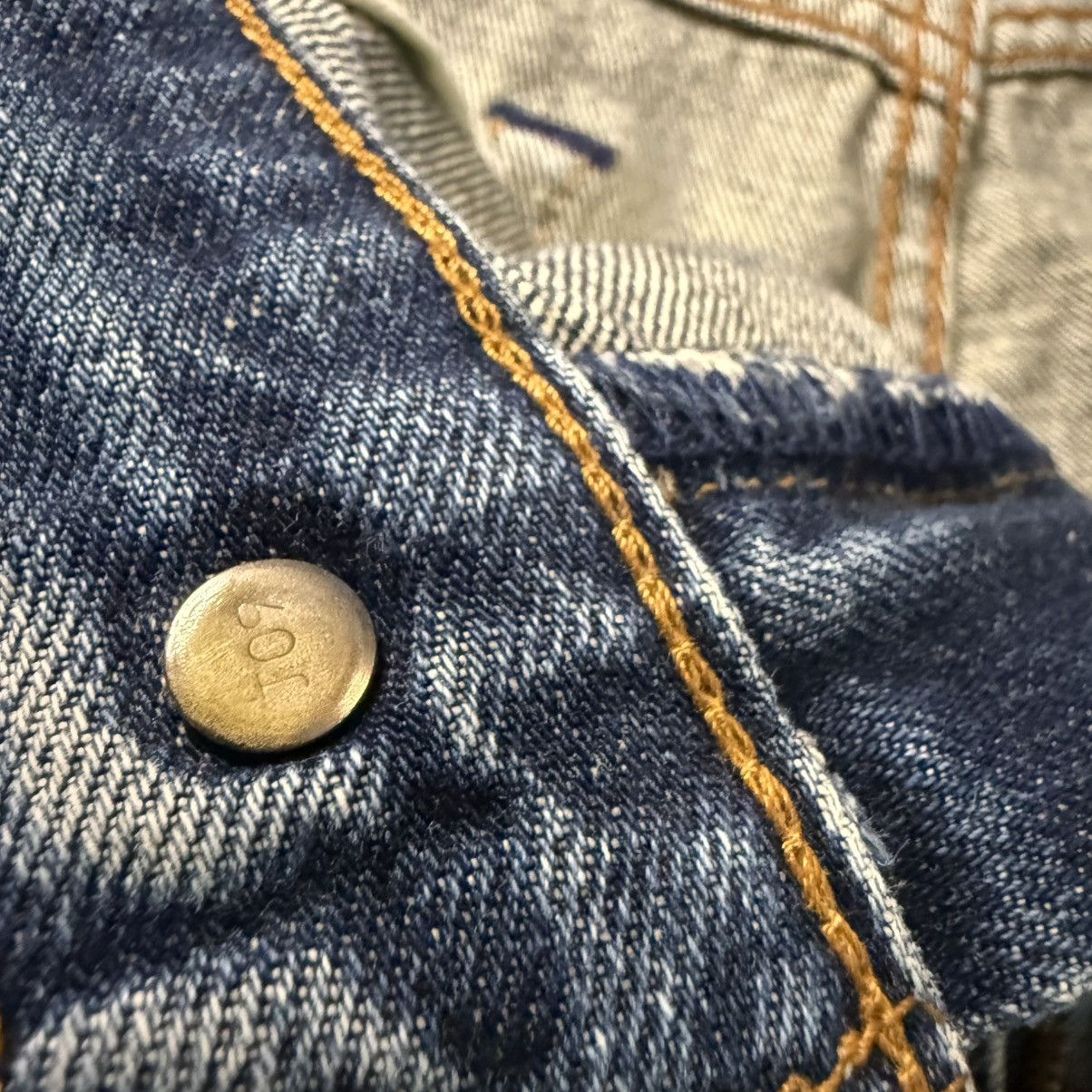 Engineered Garments × Levi's Vintage 90s Levis 503 Distressed Ripped Faded Aging Denim Size US 33 - 15 Thumbnail