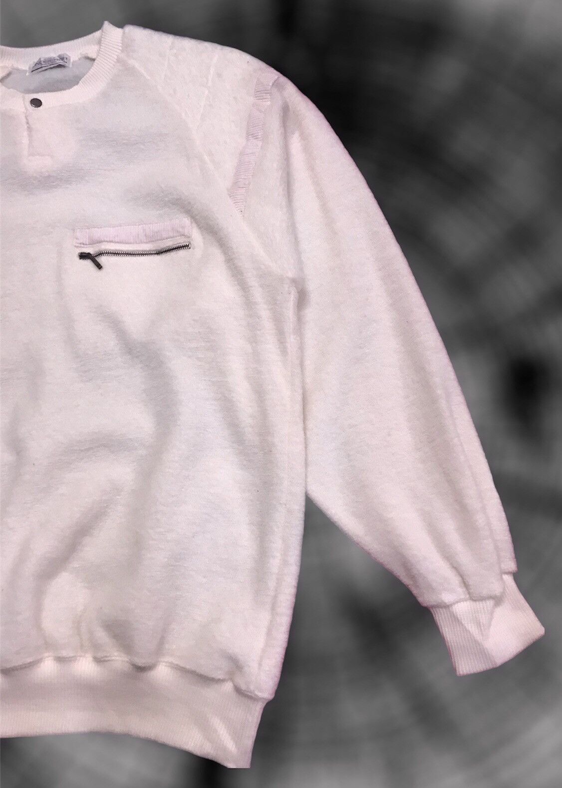 Japanese Brand × Lindbergh Vintage Lindbergh Snap Button Single Pocket Knit Sweatshirt Size US M / EU 48-50 / 2 - 5 Thumbnail