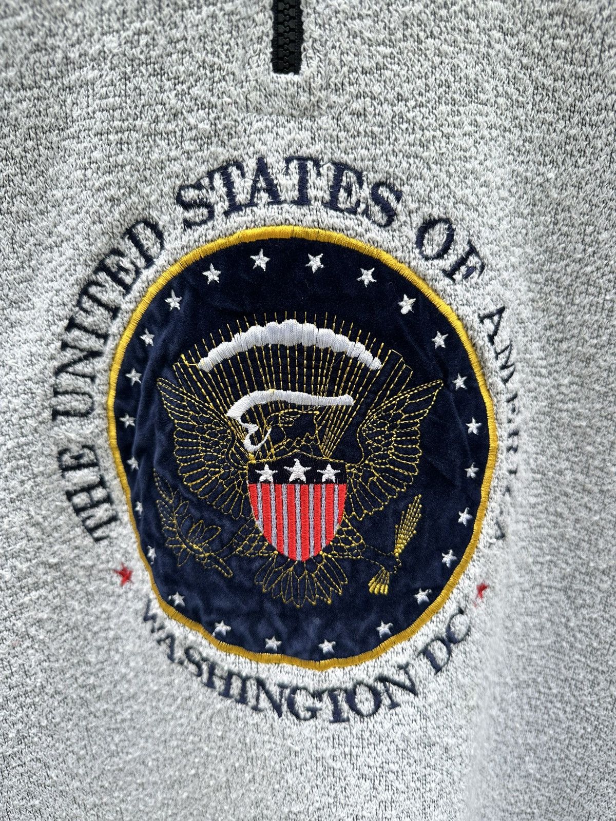 Cedarwood State Vintage Washington DC Cedar Sport Half Zipper Fleece A154 Size US XL / EU 56 / 4 - 3 Thumbnail