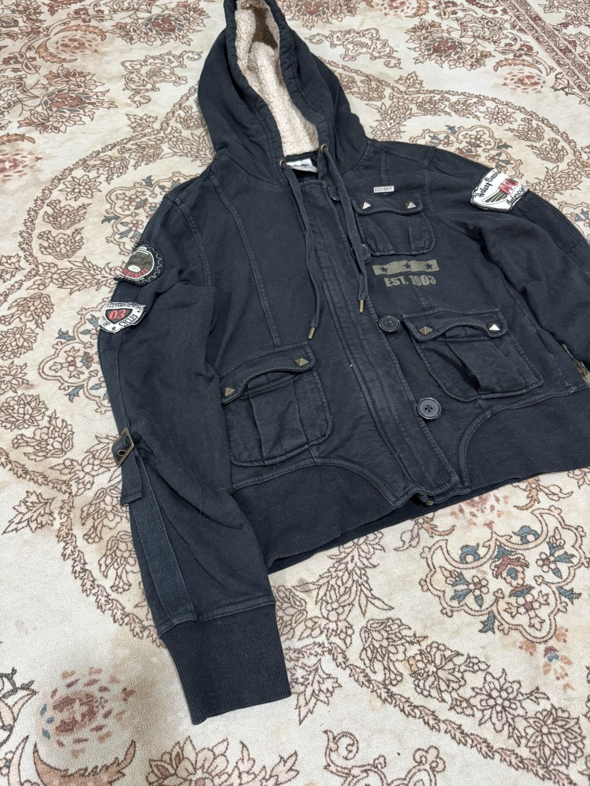 Harley Davidson × Vintage Harley Davidson Hooded Jacket Size US S / EU 44-46 / 1 - 2 Thumbnail