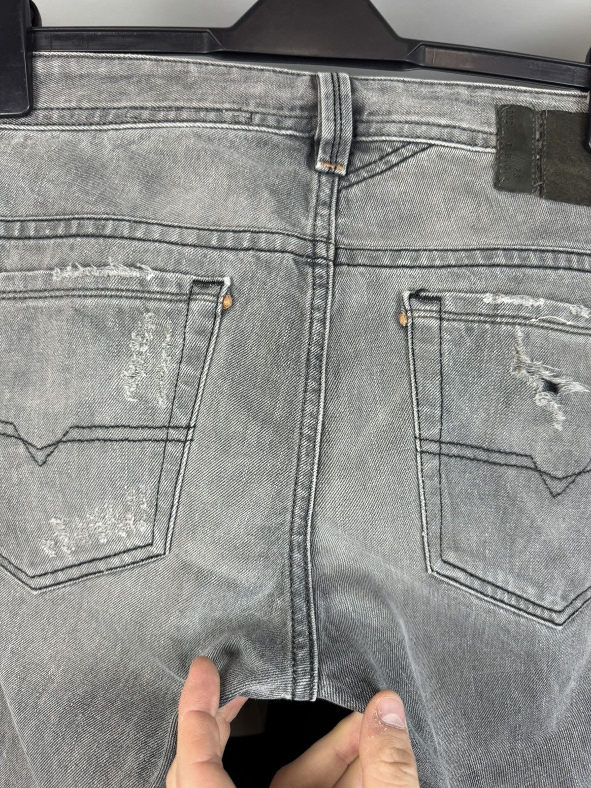 Diesel Diesel Thavar Distressed Denim Jeans Slim-Skinny Size US 31 - 17 Thumbnail