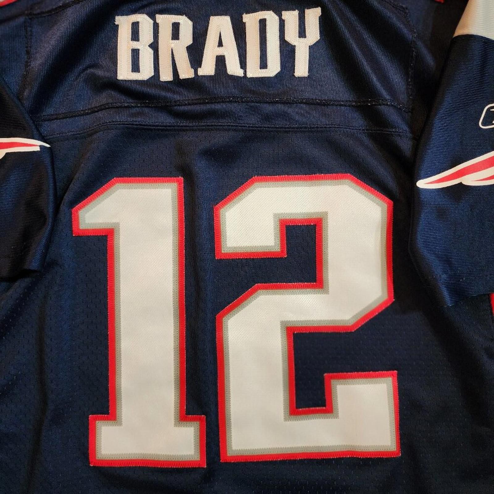 Reebok Tom Brady Jersey NFL Reebok On Field Patriots Size XL +2 L Size US XL / EU 56 / 4 - 3 Thumbnail
