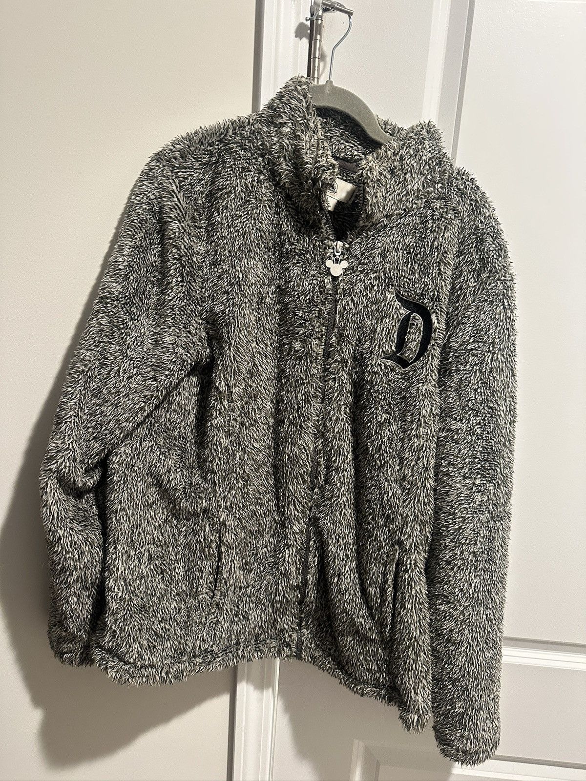 Disney Disneyland Fuzzy Fleece Zip Up Jacket Size L / US 10 / IT 46 - 1 Thumbnail