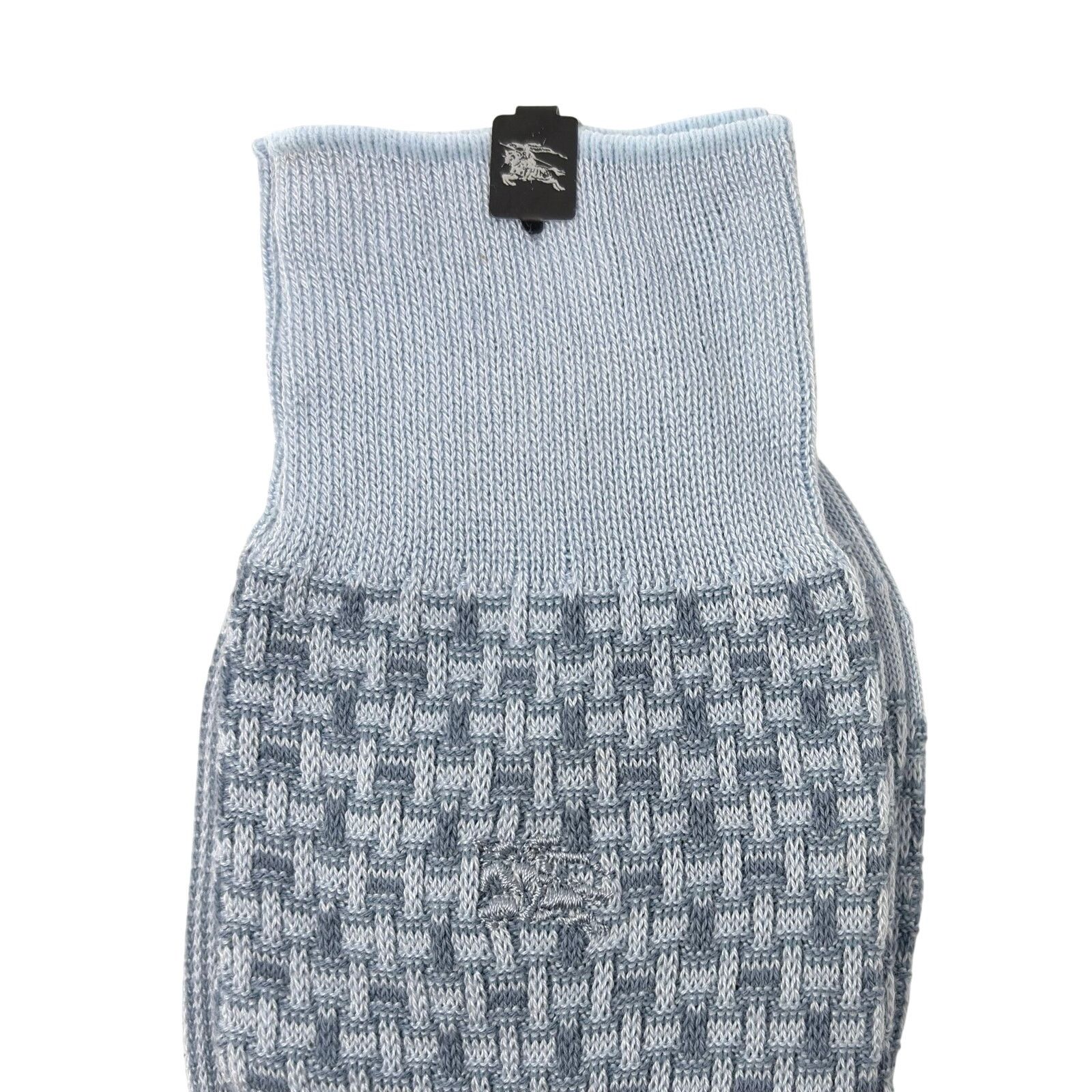 Burberry Burberry Light Blue Dress Socks Size ONE SIZE - 4 Thumbnail