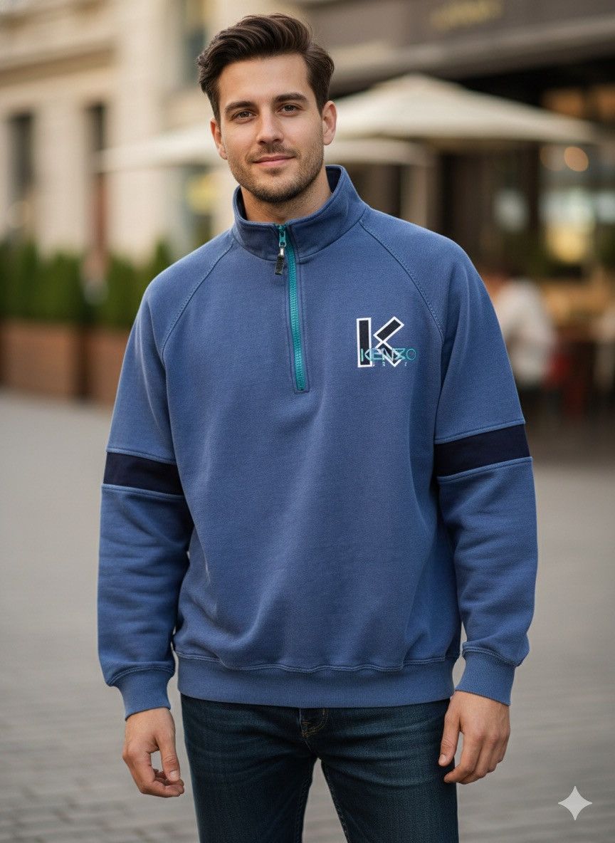 Kenzo Kenzo Golf Halfzip Vintage Size US L / EU 52-54 / 3 - 1 Thumbnail