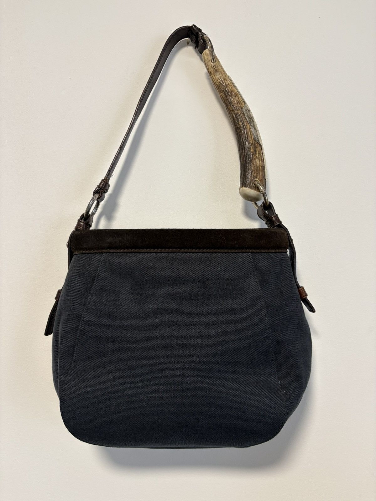 Yves Saint Laurent Yves Saint Laurent X Tom Ford Mombasa Canvas Shoulder Bag Size ONE SIZE - 2 Thumbnail
