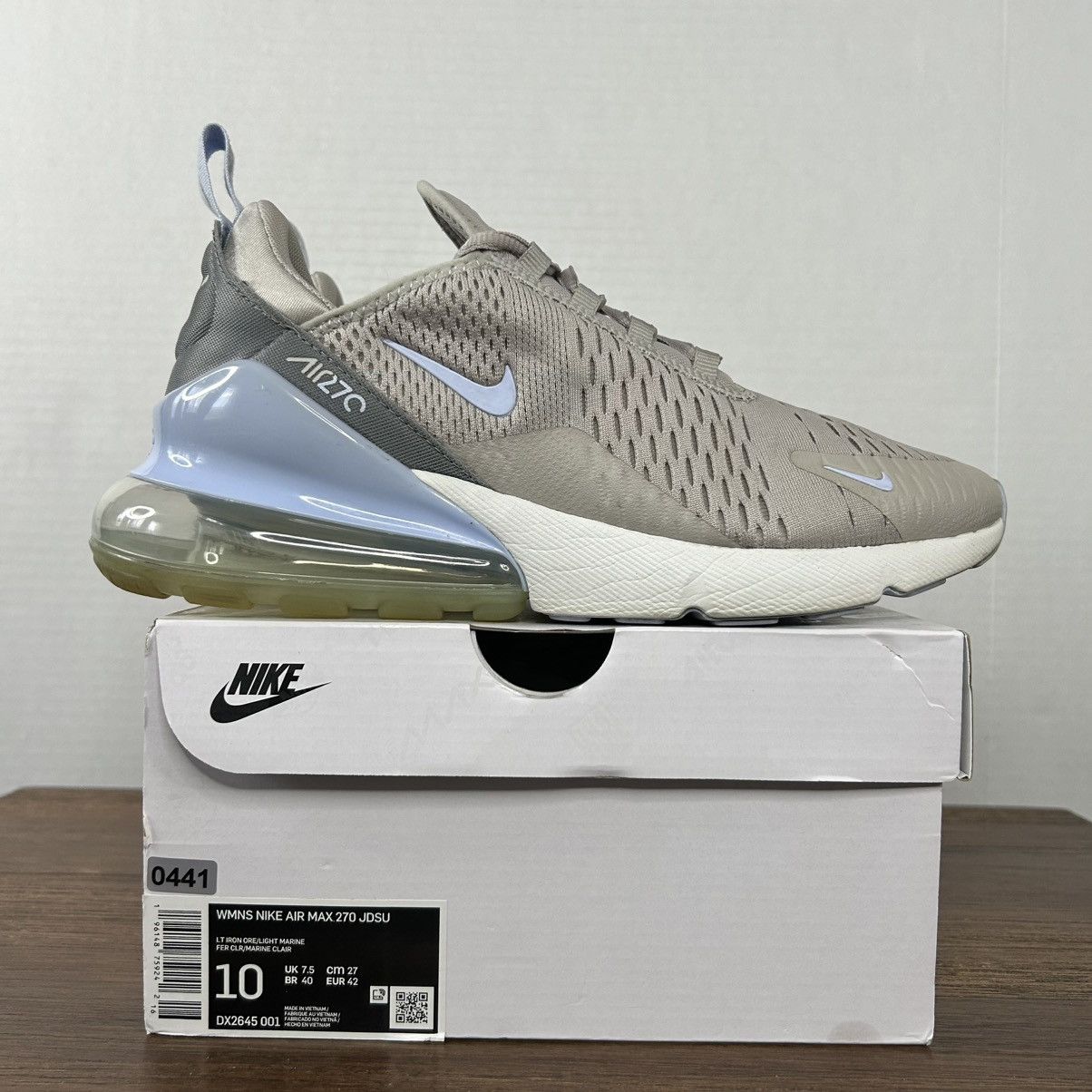 Nike Nike Air Max 270 Essential Light Iron Ore Grey Women’s 10 Size US 10 / IT 40 - 1 Thumbnail