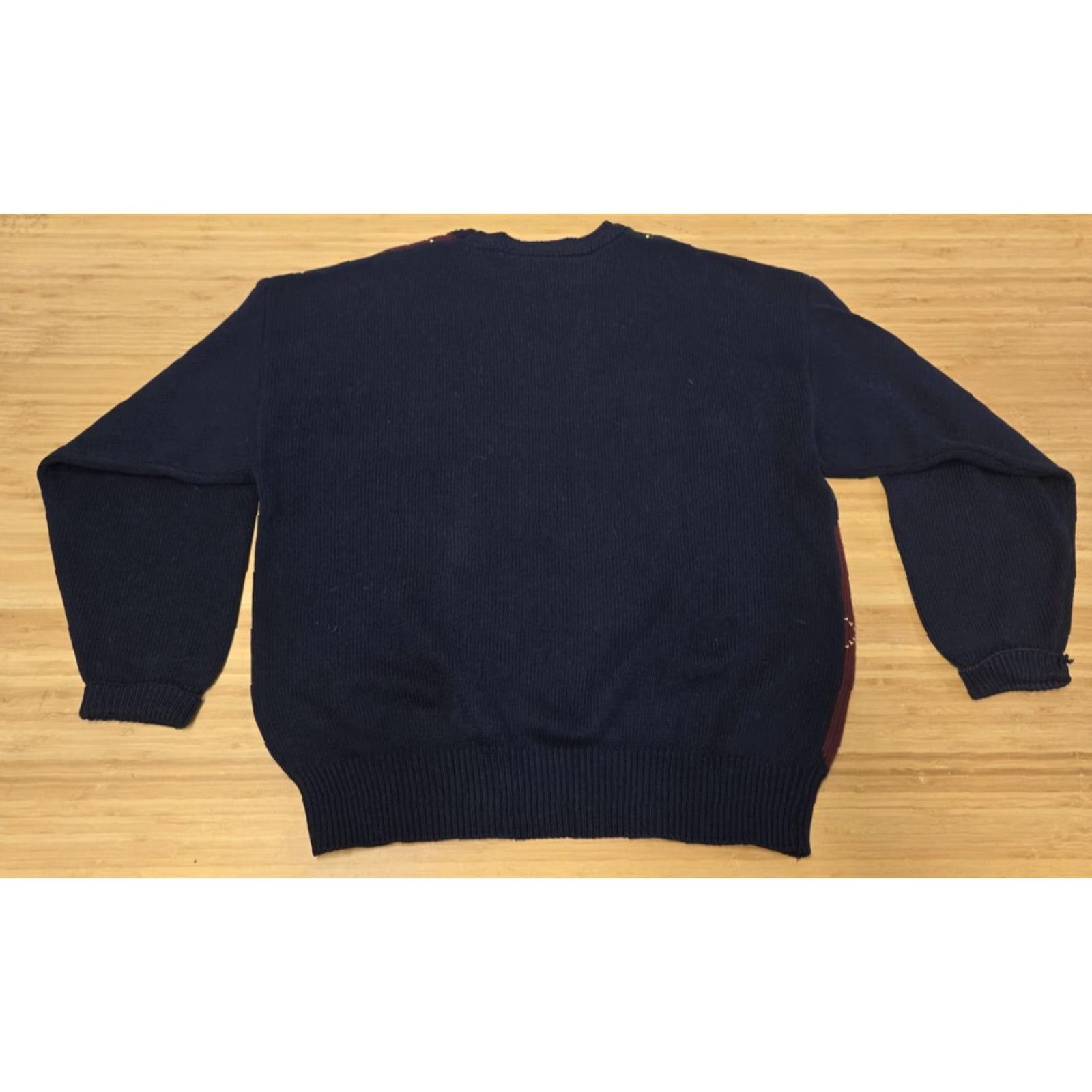 Nautica VINTAGE Nautica Sweater Mens XL Navy Argyle Crewneck Knit Cotton Preppy 90s Size US XL / EU 56 / 4 - 5 Thumbnail