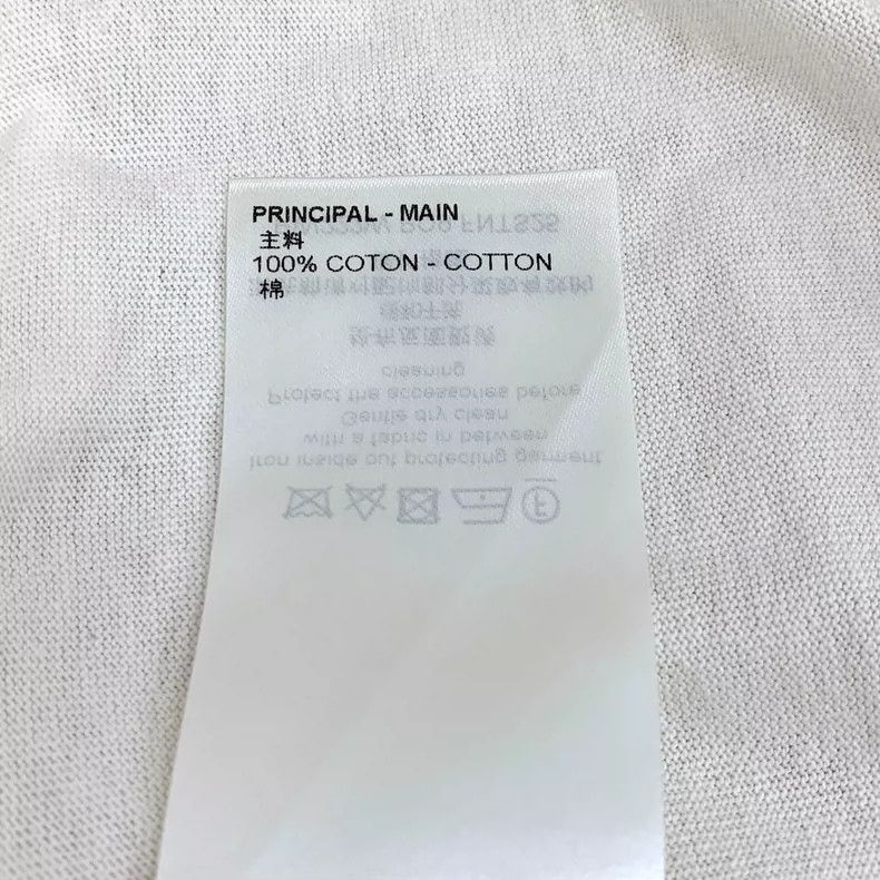 Louis Vuitton Louis Vuitton 22 beige striped chain cotton crewneck T-shi Size S / US 4 / IT 40 - 7 Thumbnail