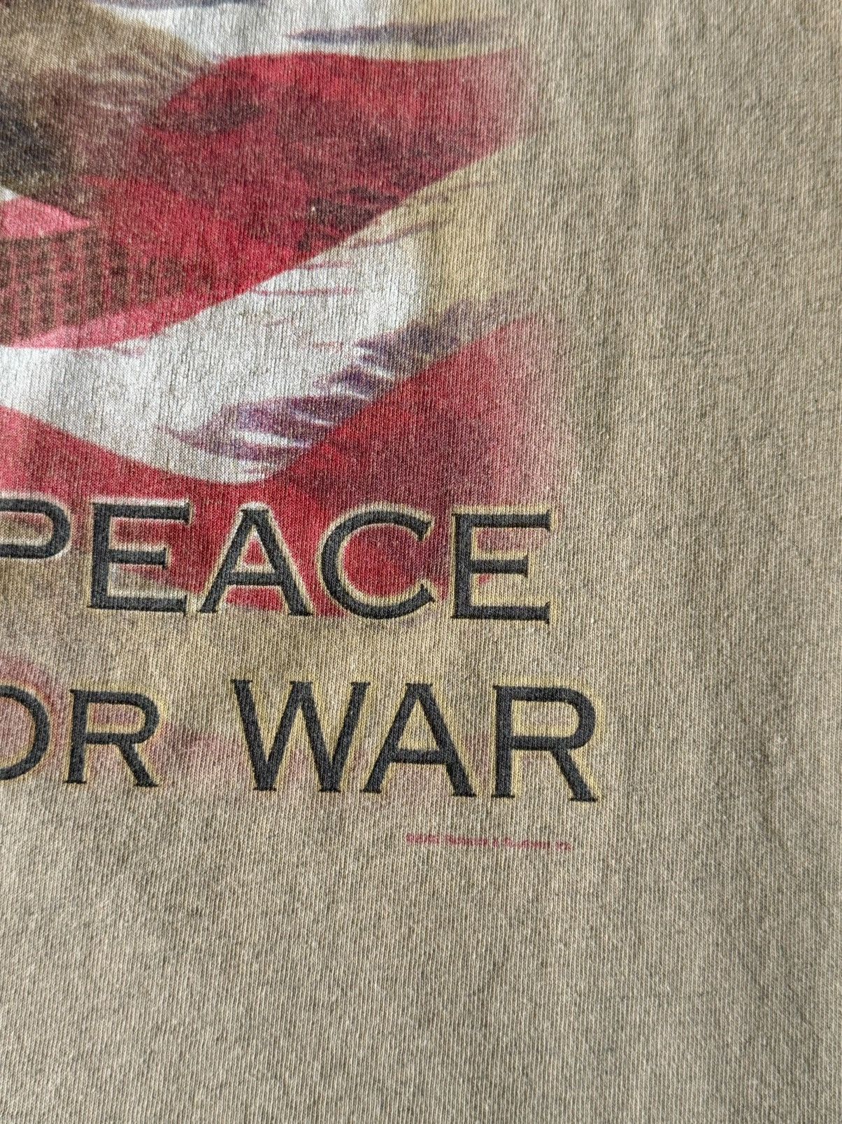 Vintage 1990s Clint Black Iraq N Roll Vintage Brown Art Band Tee Size US L / EU 52-54 / 3 - 5 Thumbnail