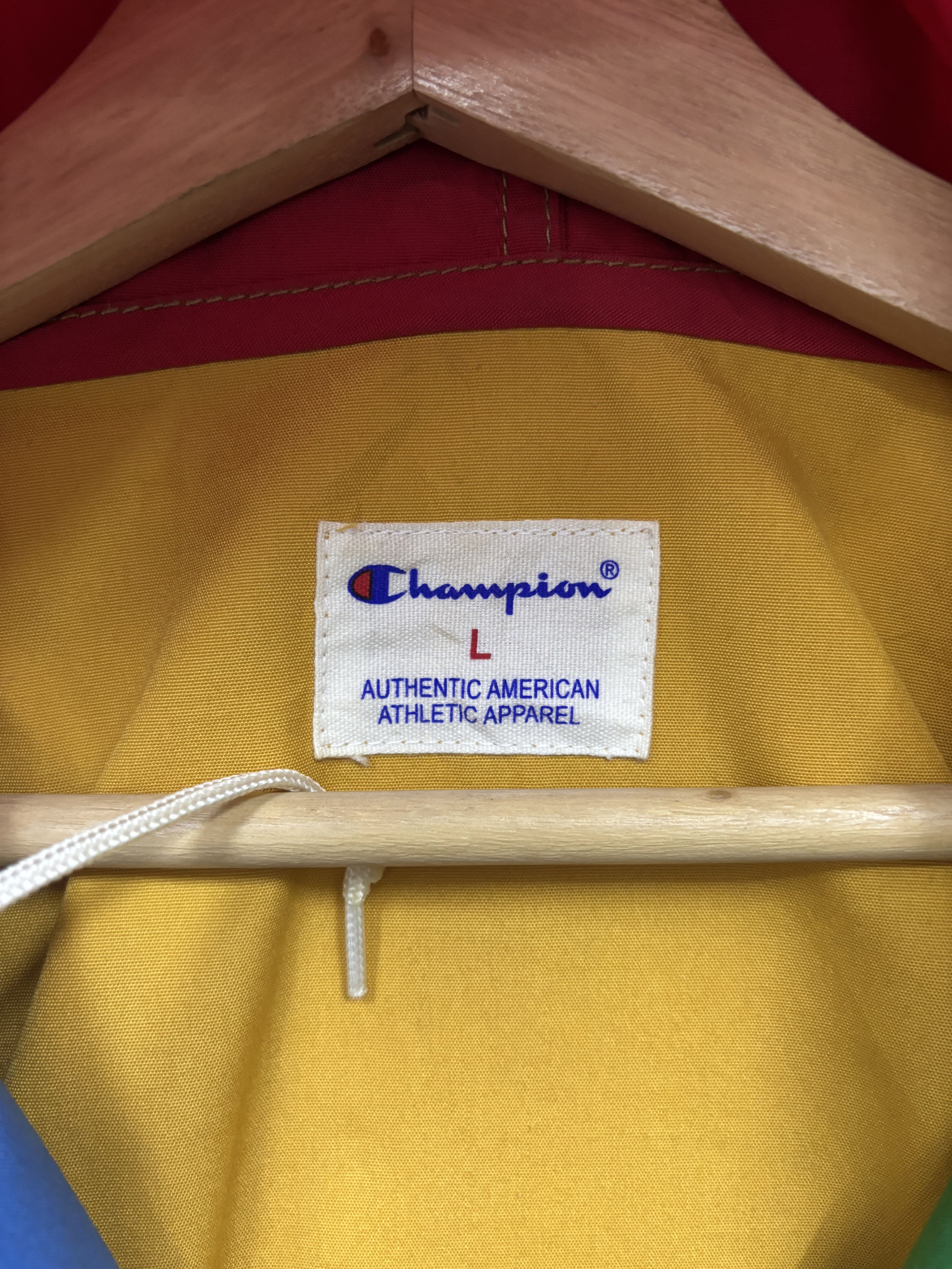 Champion × Hysteric Glamour 🔥VTG CHAMPION COLOURBLOCK LIGHT JACKET HOODIES Size US L / EU 52-54 / 3 - 11 Thumbnail