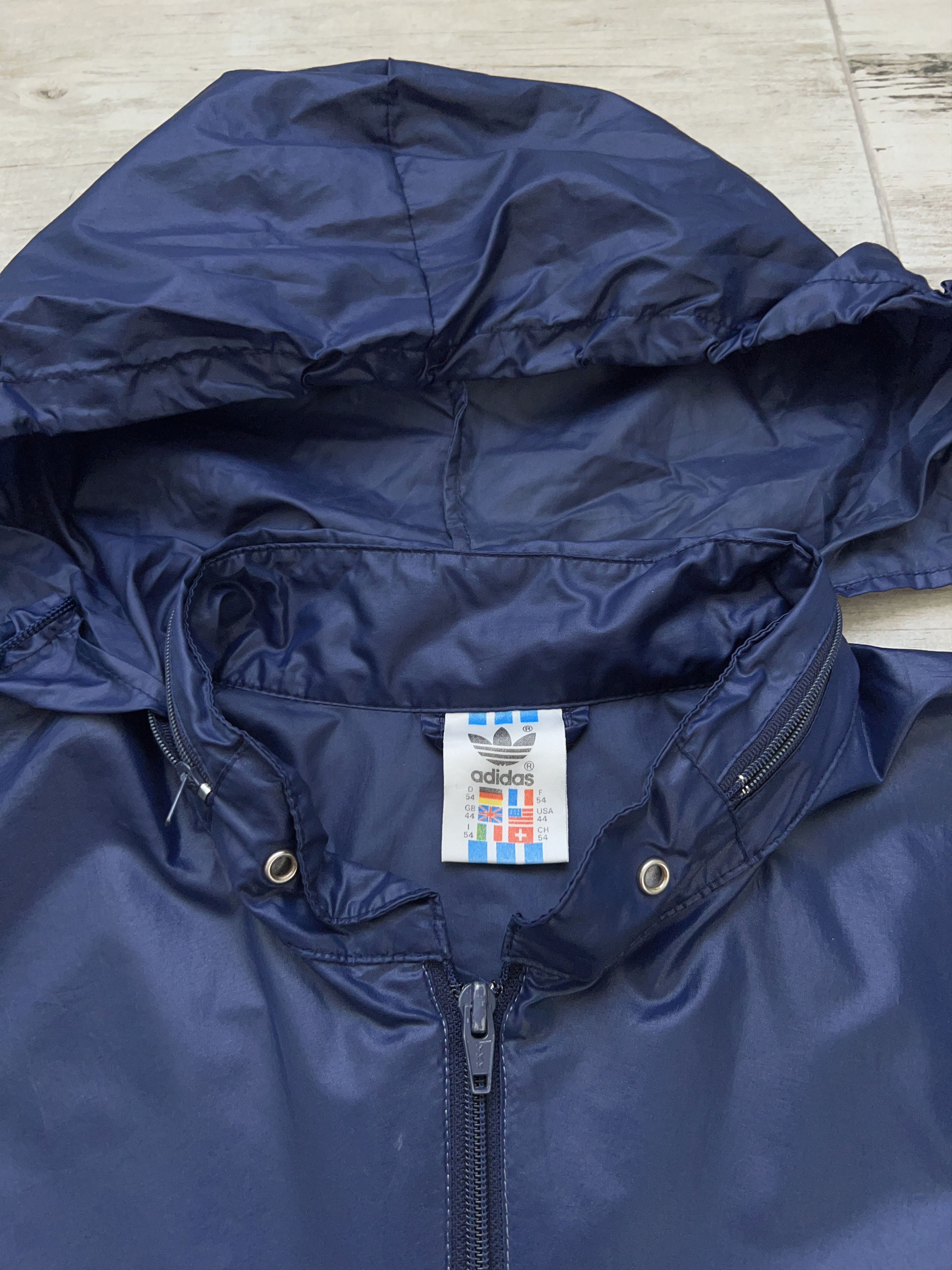 Adidas × Vintage Windbreaker Jacket Lightweight Full Zip Hooded Size 54 XL Size US XL / EU 56 / 4 - 3 Thumbnail
