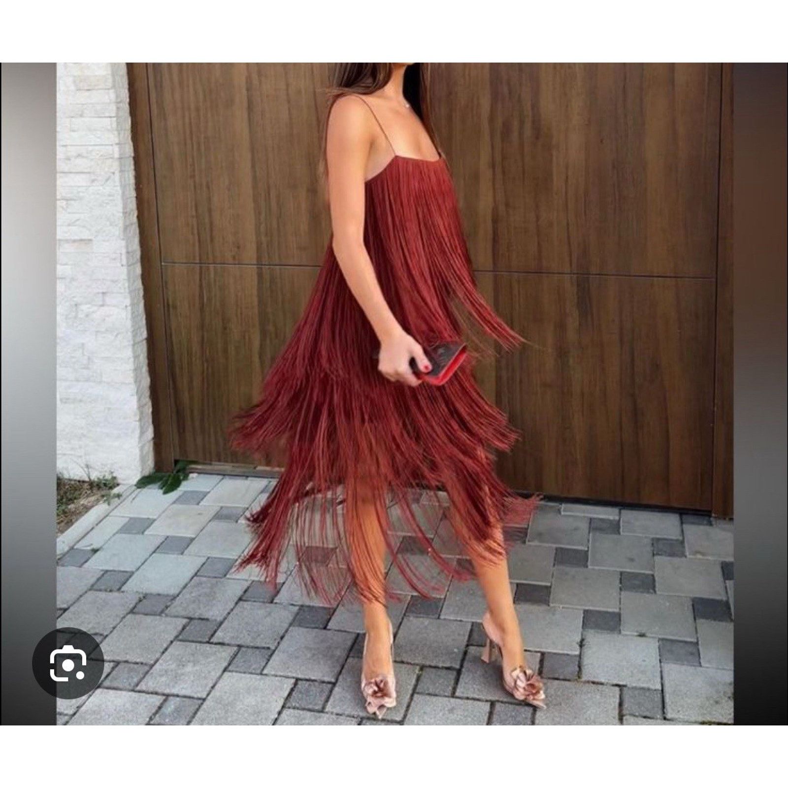 Zara zara strappy fringed dress - Size S - Worn once! Size S / US 4 / IT 40 - 8 Thumbnail
