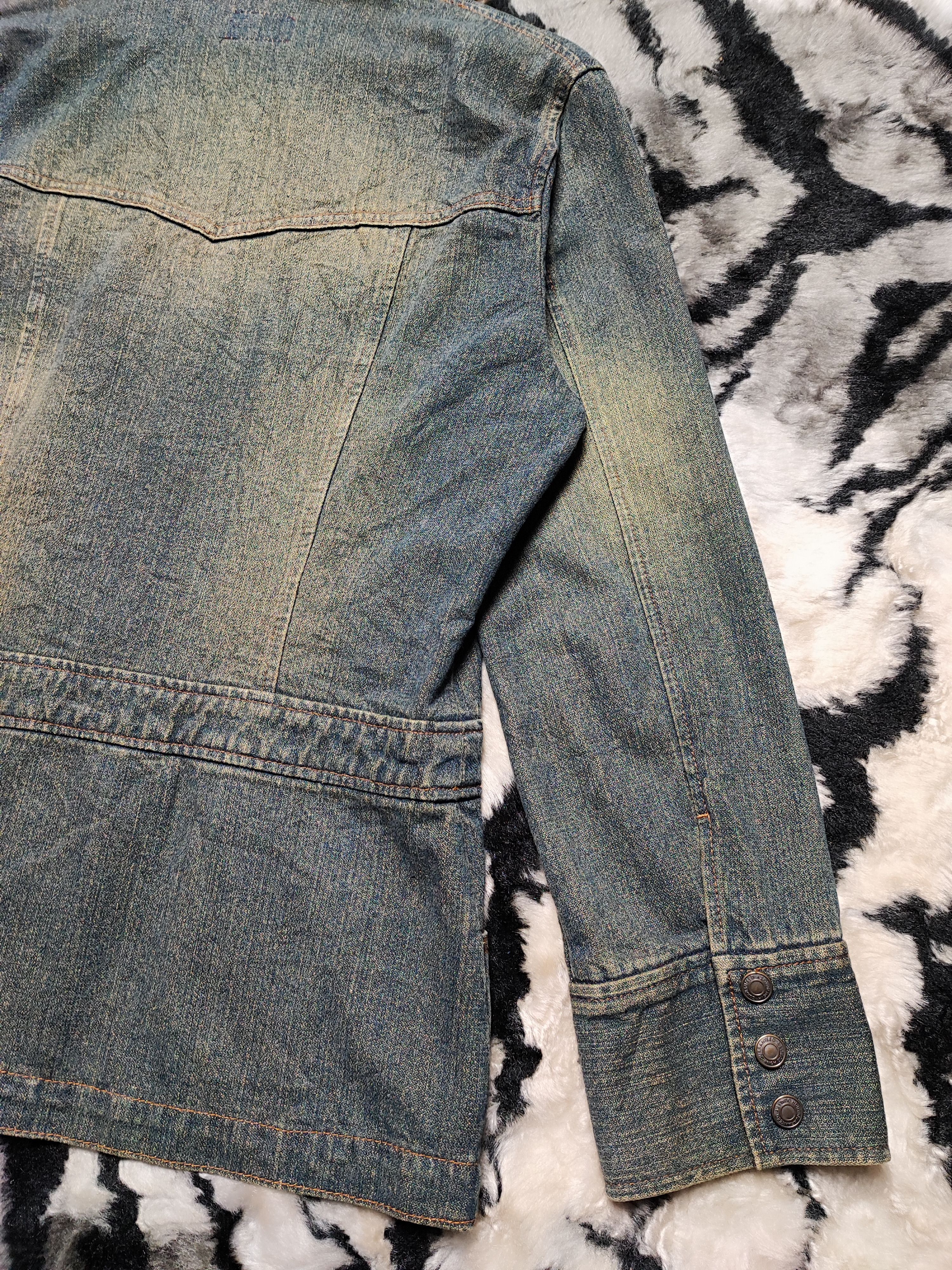 Number (N)ine Fur Denim Jacket by Back Rush Japan Edition Size US S / EU 44-46 / 1 - 10 Thumbnail