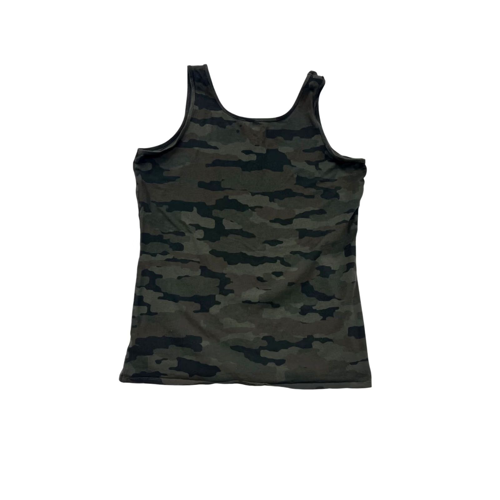 Duluth Trading Company Duluth Trading Co TankTop Womens L Camouflage Cotton Spandex Sleeveless Round Neck Green Size L / US 10 / IT 46 - 2 Thumbnail