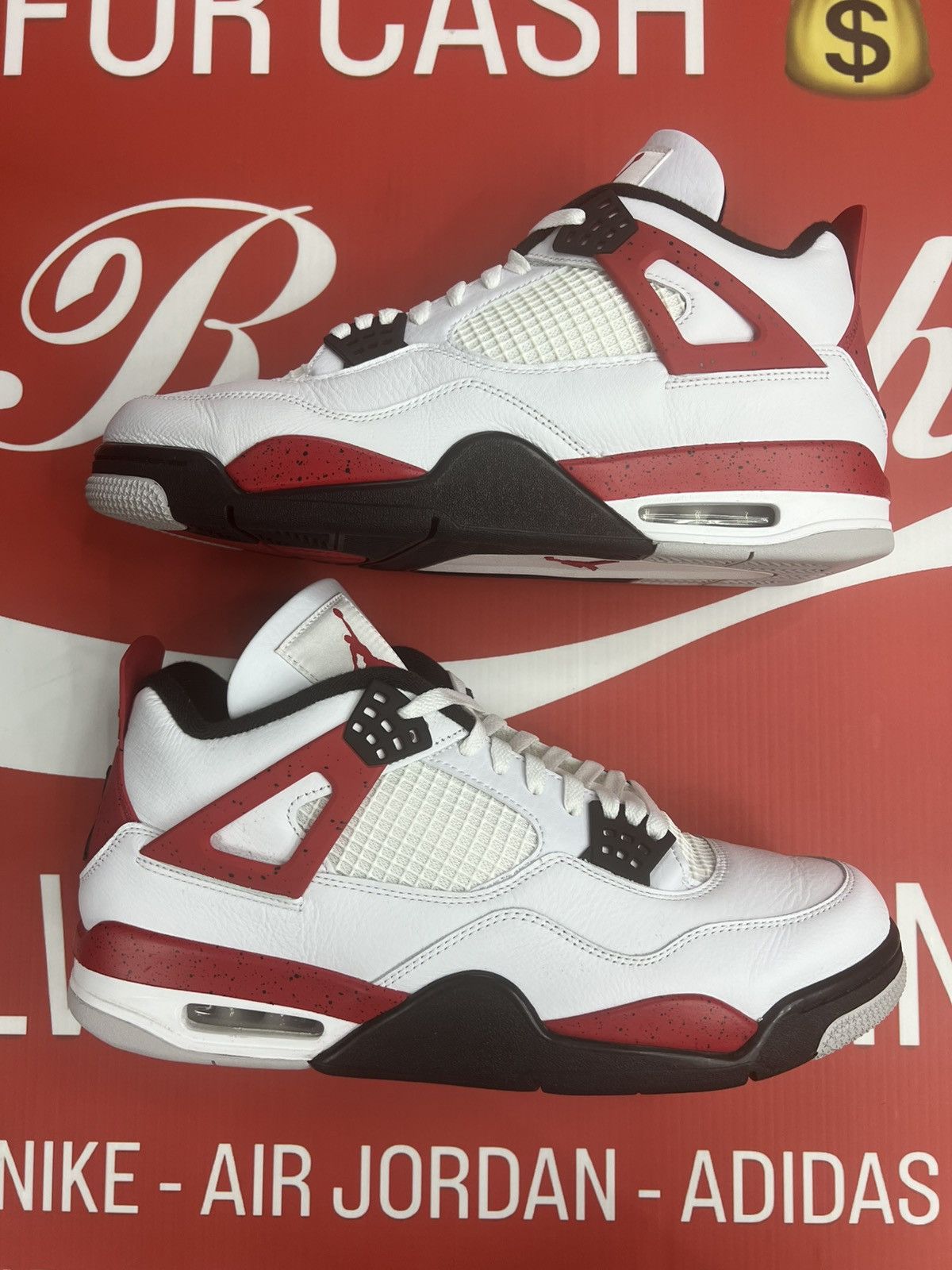 Jordan Brand Air Jordan 4 Retro Red Cement Size 13 (DH6927-161) Size US 13 / EU 46 - 2 Thumbnail