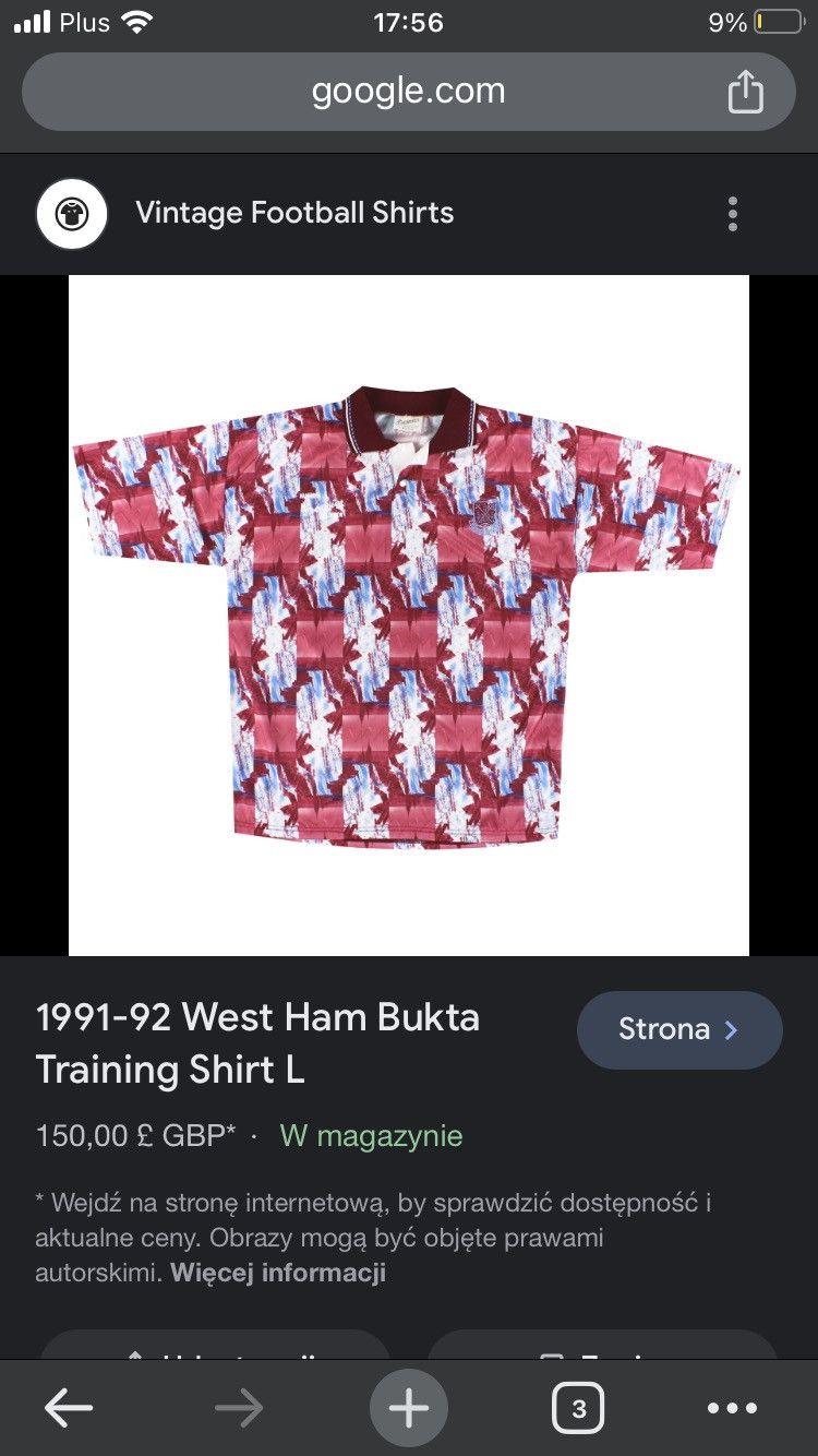 Other Vintage 91/92 bukta west ham united soccer football Jersey Size US XL / EU 56 / 4 - 3 Thumbnail