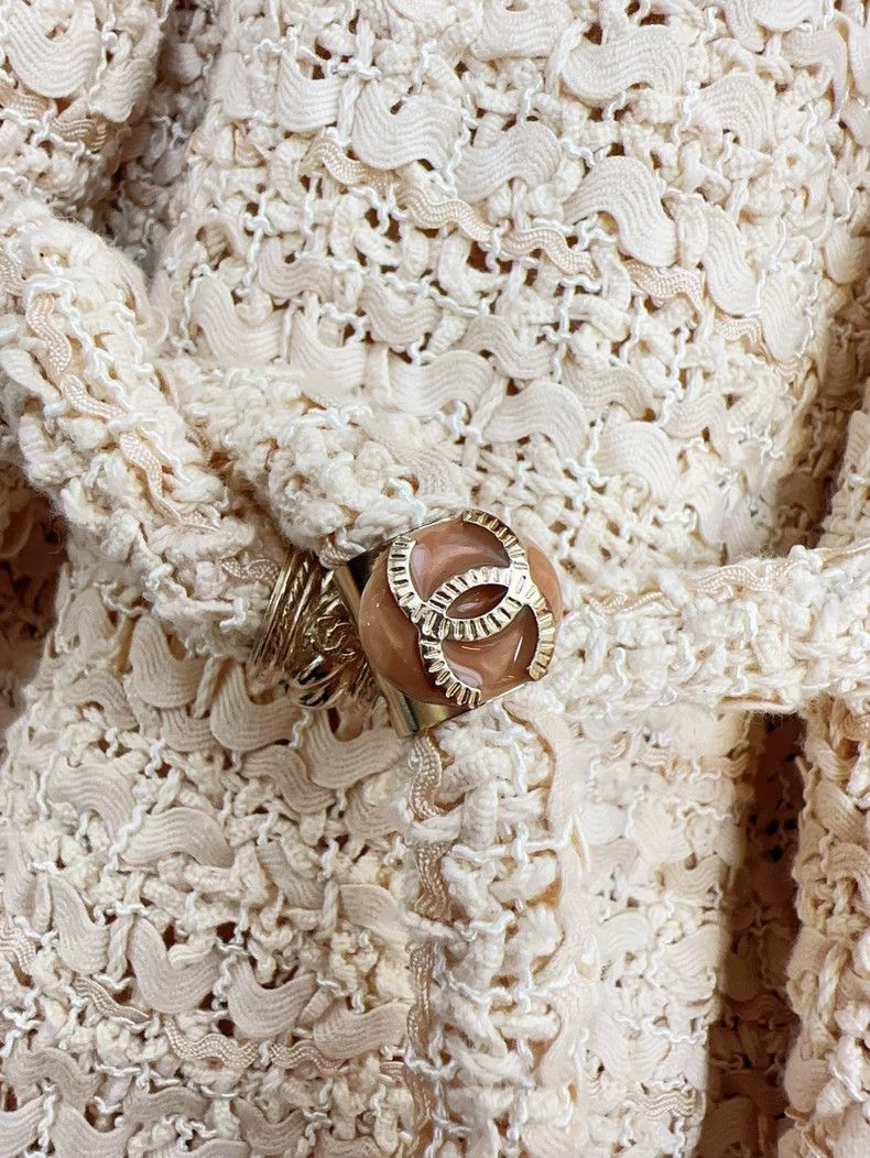 Chanel Chanel Greek series beige tassel braided jacket Size XXS / US 00 / IT 34 - 4 Thumbnail