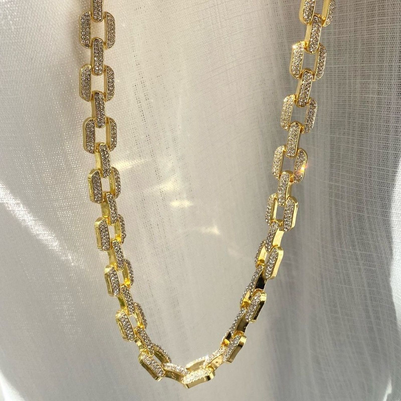 Nordstrom Adornia Pavé Cubic Zirconia 14K Gold Plated Necklace Size ONE SIZE - 2 Thumbnail