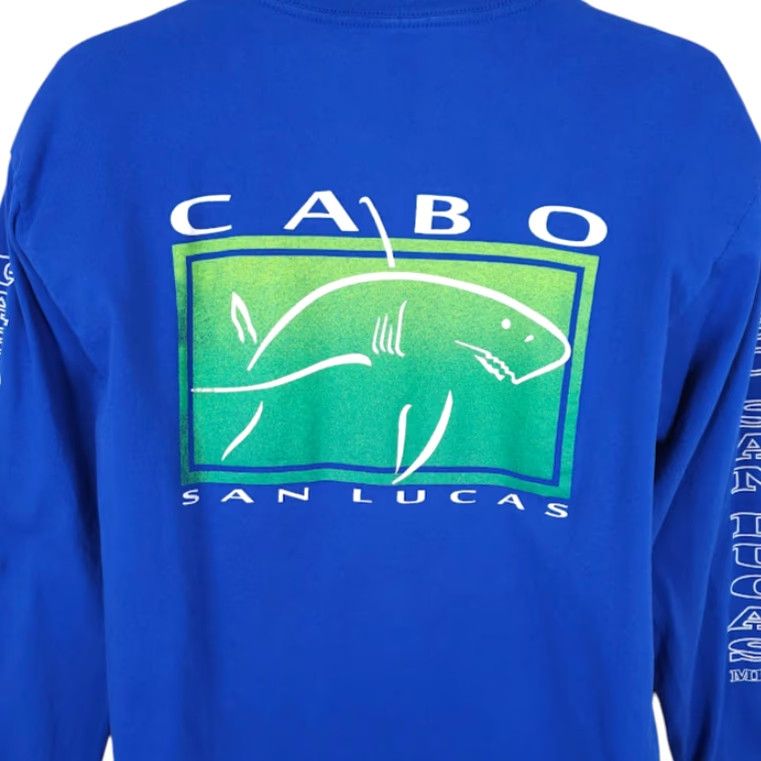 Vintage Cabo San Lucas T Shirt Mens Size Large Blue Shark Tropical Travel Destination CSB Shirt Mens L Blue Shark Travel Destination Shirt Size US L / EU 52-54 / 3 - 2 Thumbnail