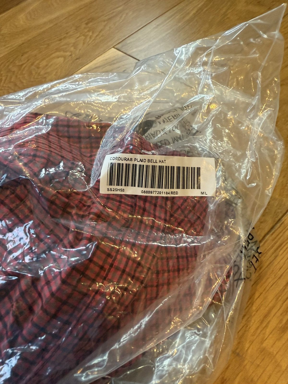 Supreme Supreme Cordura Plaid Bell Hat “Red” Size ONE SIZE - 3 Thumbnail