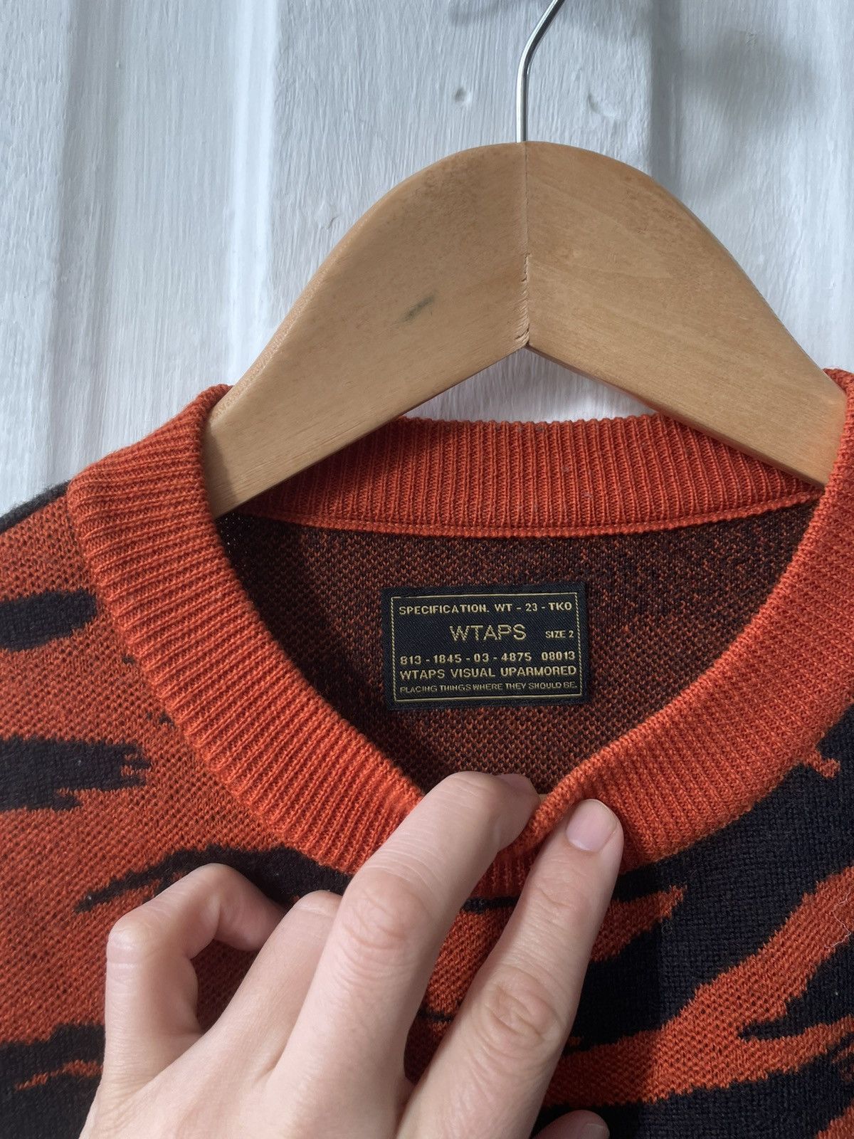 Neighborhood Tiger Camo Intarsia Sweater Size US M / EU 48-50 / 2 - 10 Thumbnail