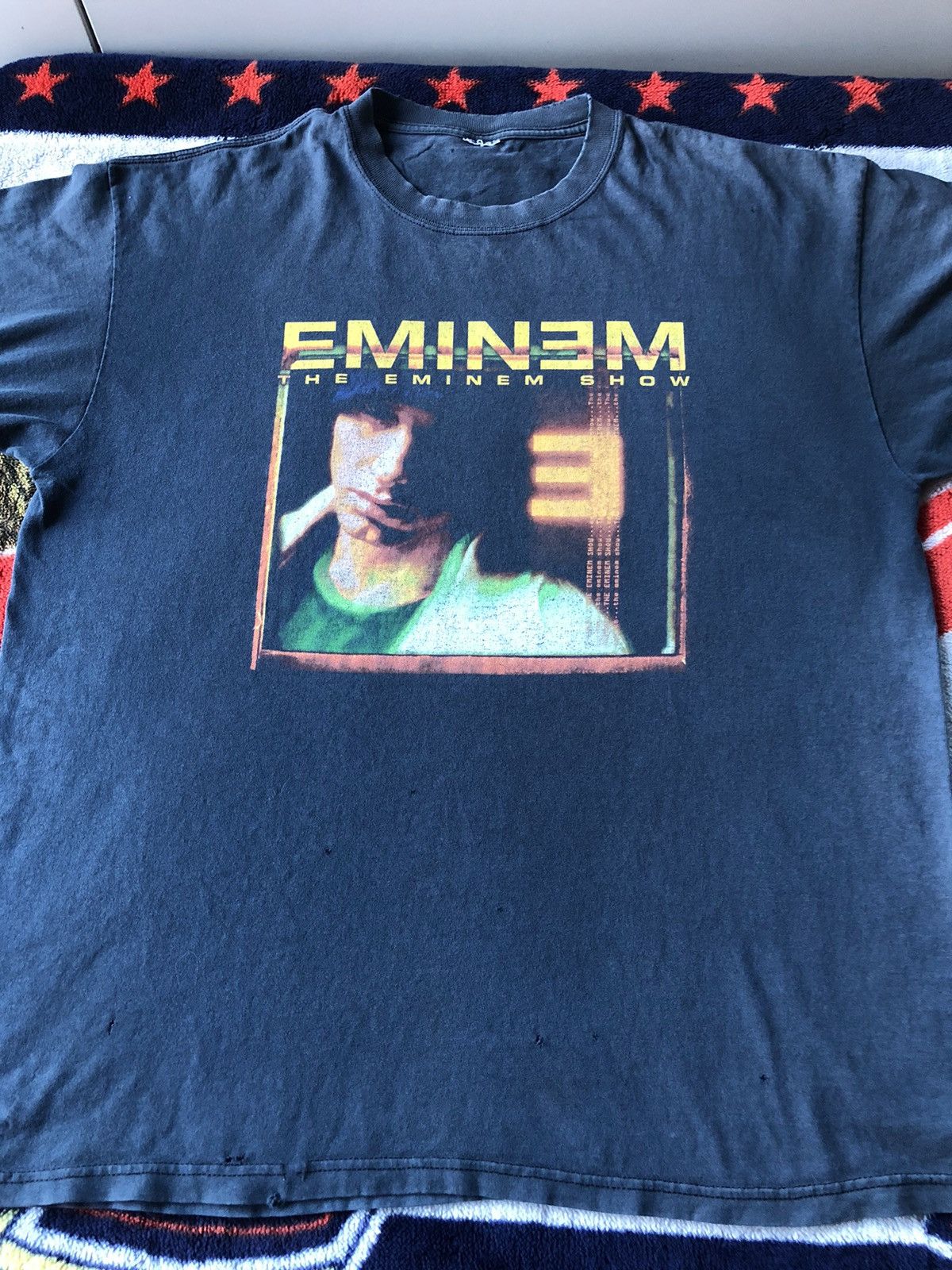 Eminem Vintage 2002 Eminem Show Distressed Shirt Tee Size US L / EU 52-54 / 3 - 9 Thumbnail