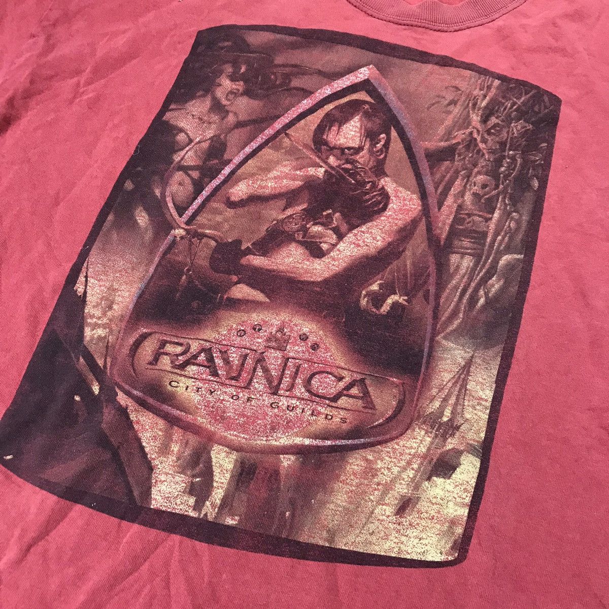 Vintage Vintage Y2K Sun Faded Graphic Tee Dark Academia Streetwear L Size US L / EU 52-54 / 3 - 3 Thumbnail