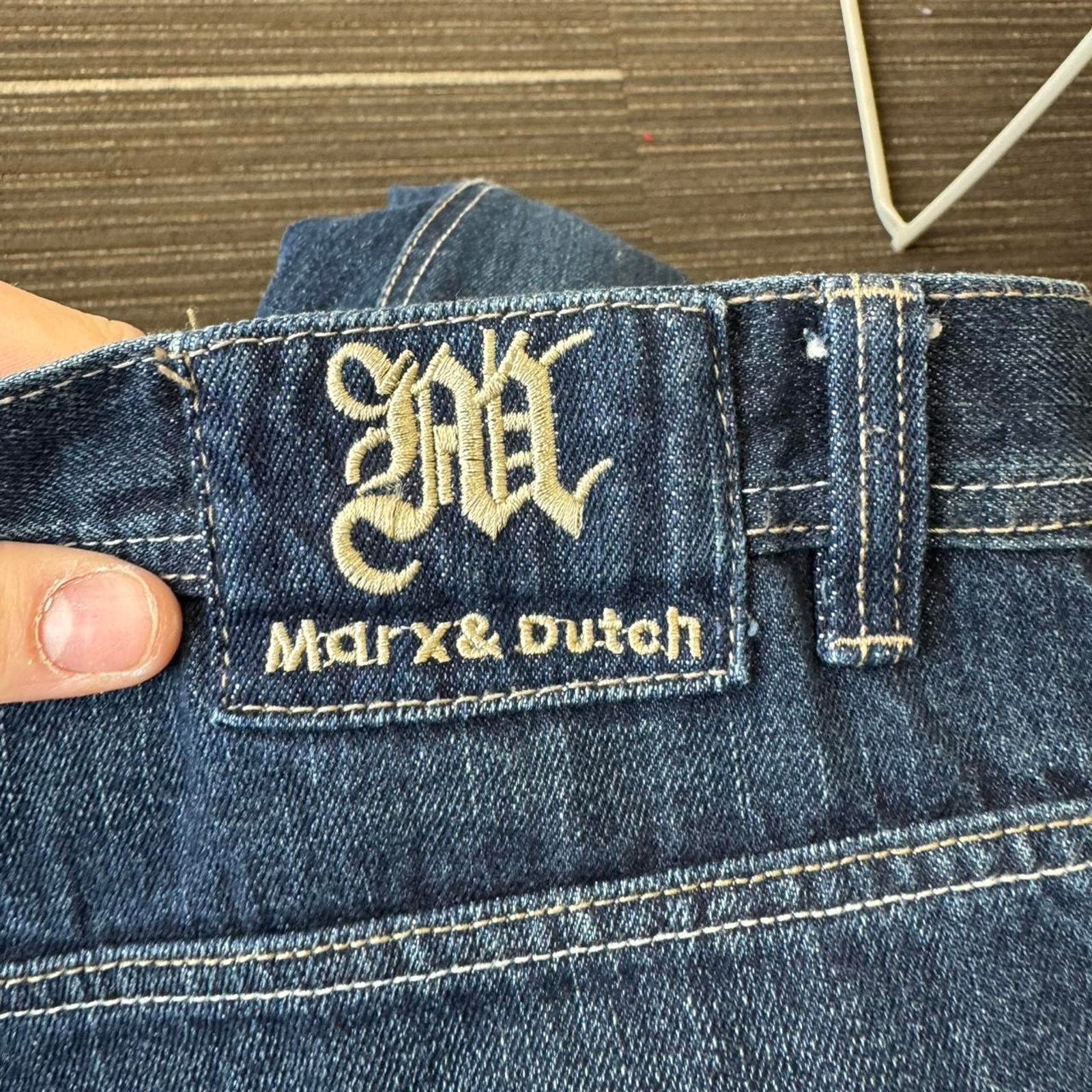 Vintage vintage 90s Dark wash Marx & Dutch Denim jeans Size US 40 / EU 56 - 2 Thumbnail