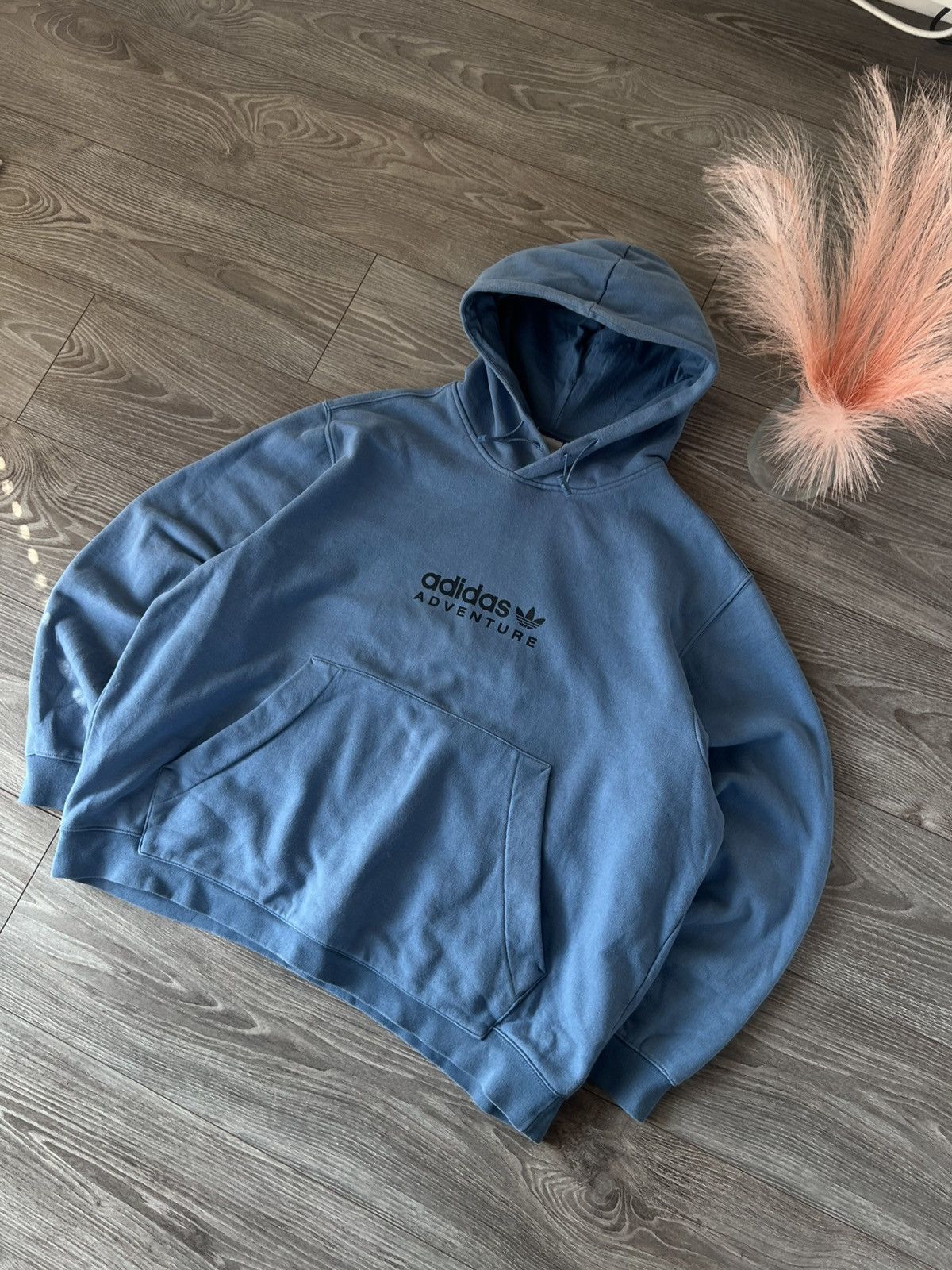 Adidas ‼️Adidas Adventure EQT Big Logo Regular Hood Hoodie ‼️ Size US XXL / EU 58 / 5 - 16 Thumbnail