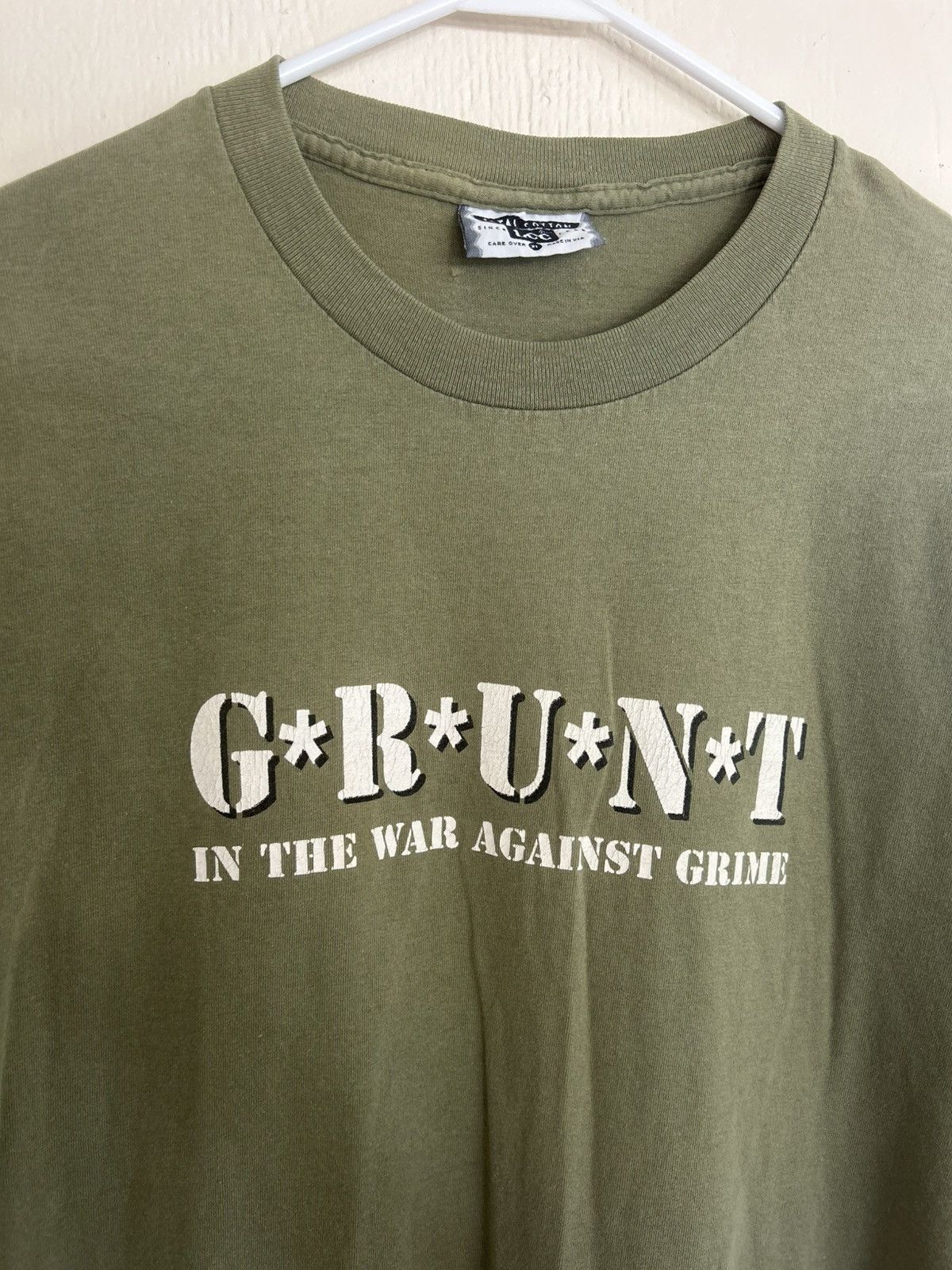 Vintage Vintage G.R.U.N.T New Pig Graphic T-shirt Size US XL / EU 56 / 4 - 4 Thumbnail