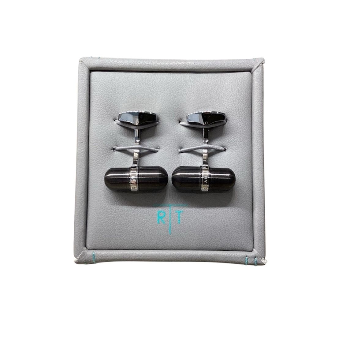Tateossian Tateossian Cufflinks Gunmetal Capsule Modern Industrial Size ONE SIZE - 10 Thumbnail