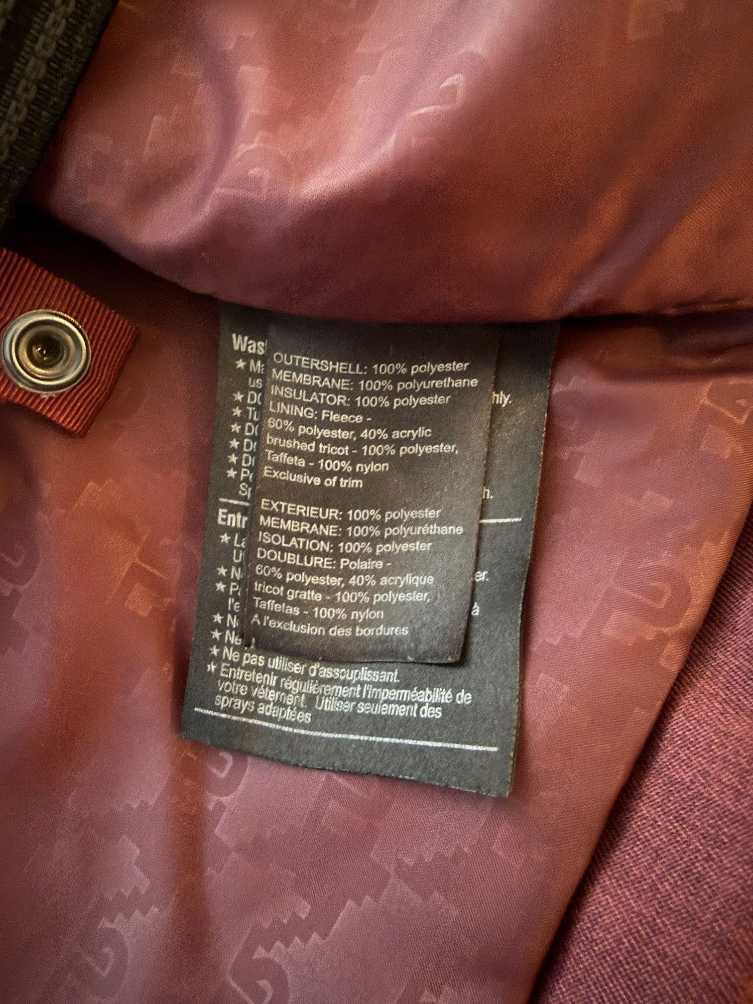 Burton Vintage Burton Maroon Sherpa-lined Ski Jacket - Size M Size US M / EU 48-50 / 2 - 6 Thumbnail