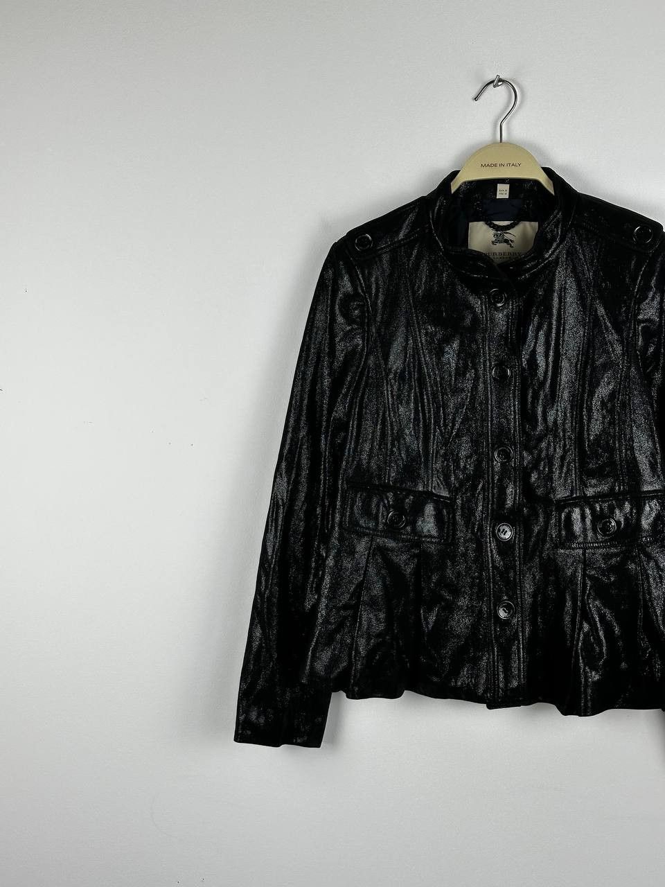 Burberry Rare Burberry Goat Skin Shine Leather Jacket Size M / US 6-8 / IT 42-44 - 3 Thumbnail