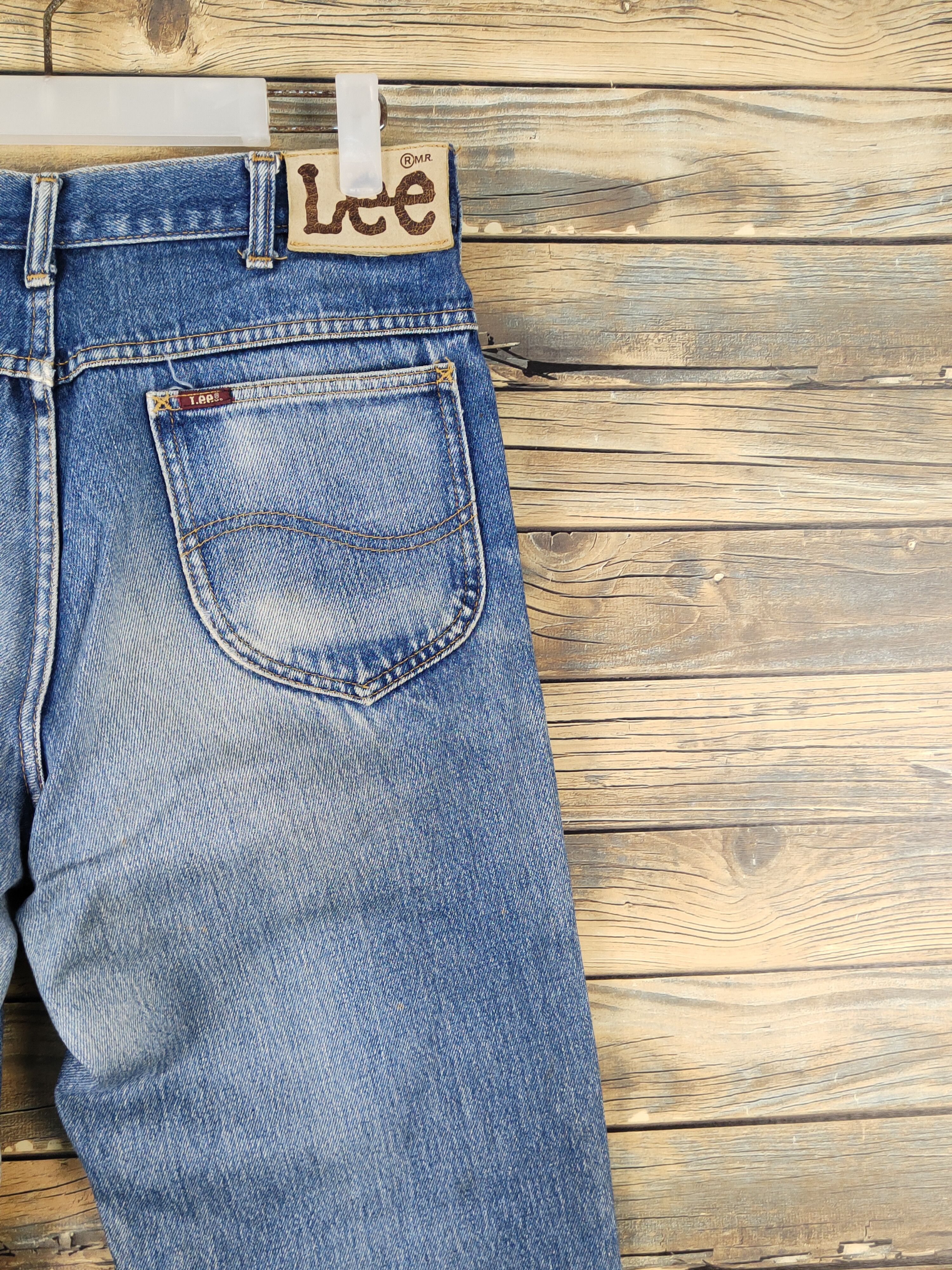 Lee Lee Blue Distressed Ripped vintage denim Jeans #W1497 Size US 29 - 11 Thumbnail