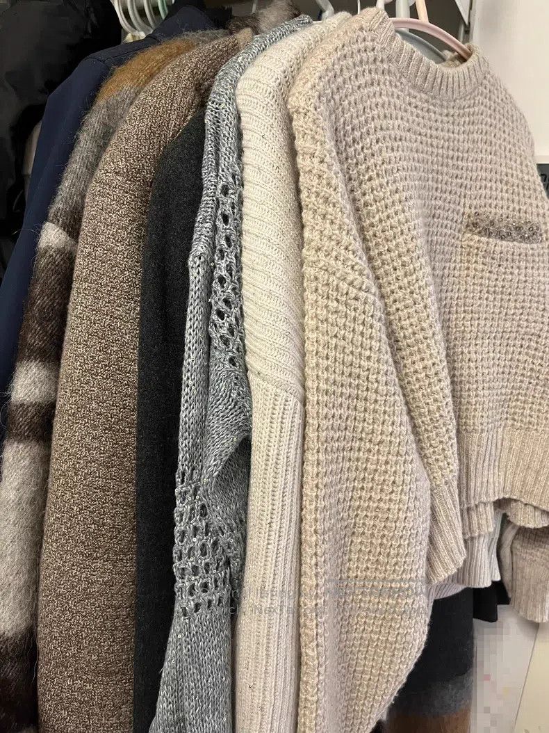 Brunello Cucinelli Brunello Cucinelli Waffle cashmere sweater Size S / US 4 / IT 40 - 8 Thumbnail