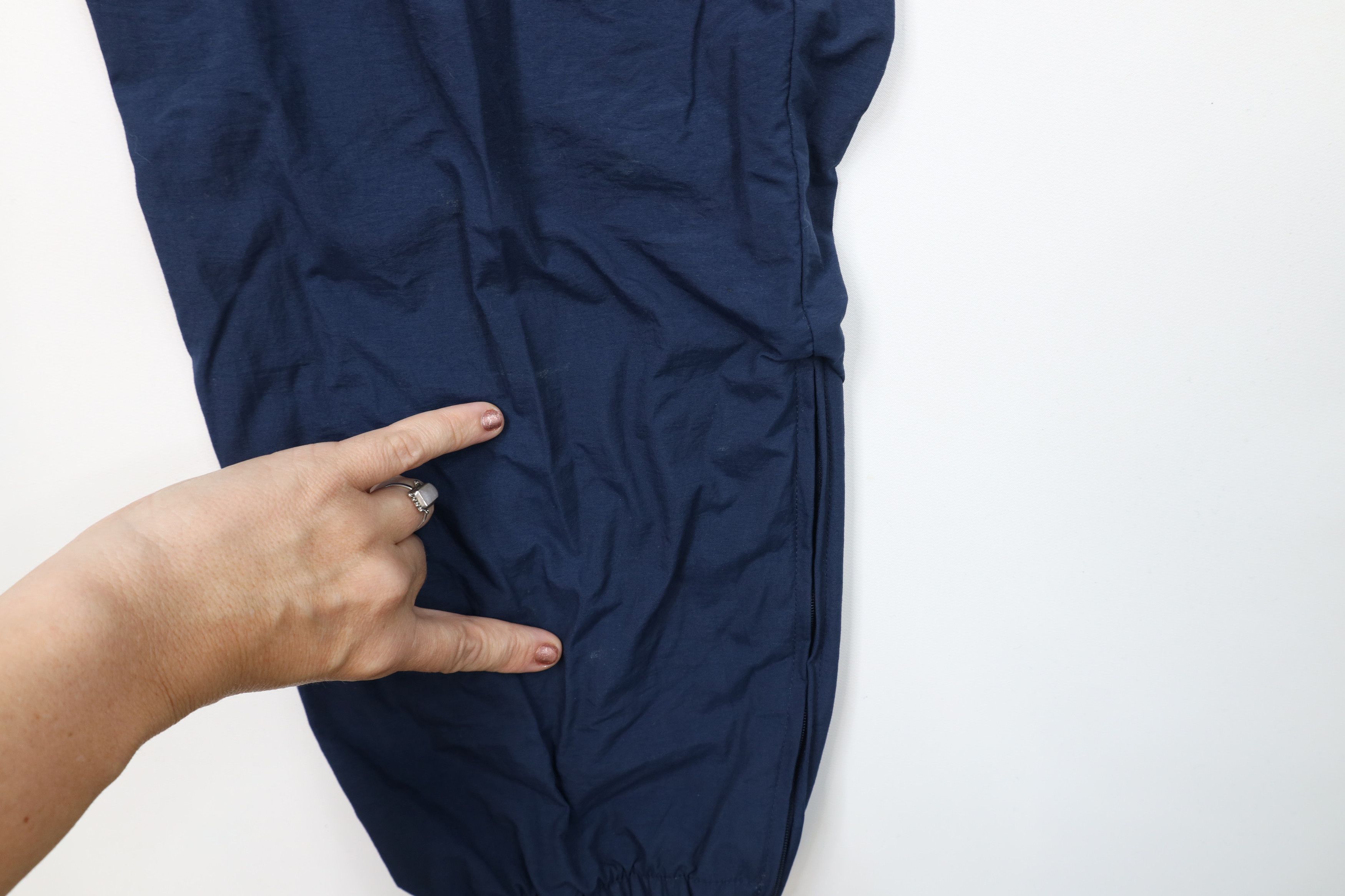 Vintage Vintage 90s Streetwear Lined Windbreaker Joggers Pants Blue Size US 36 / EU 52 - 6 Thumbnail
