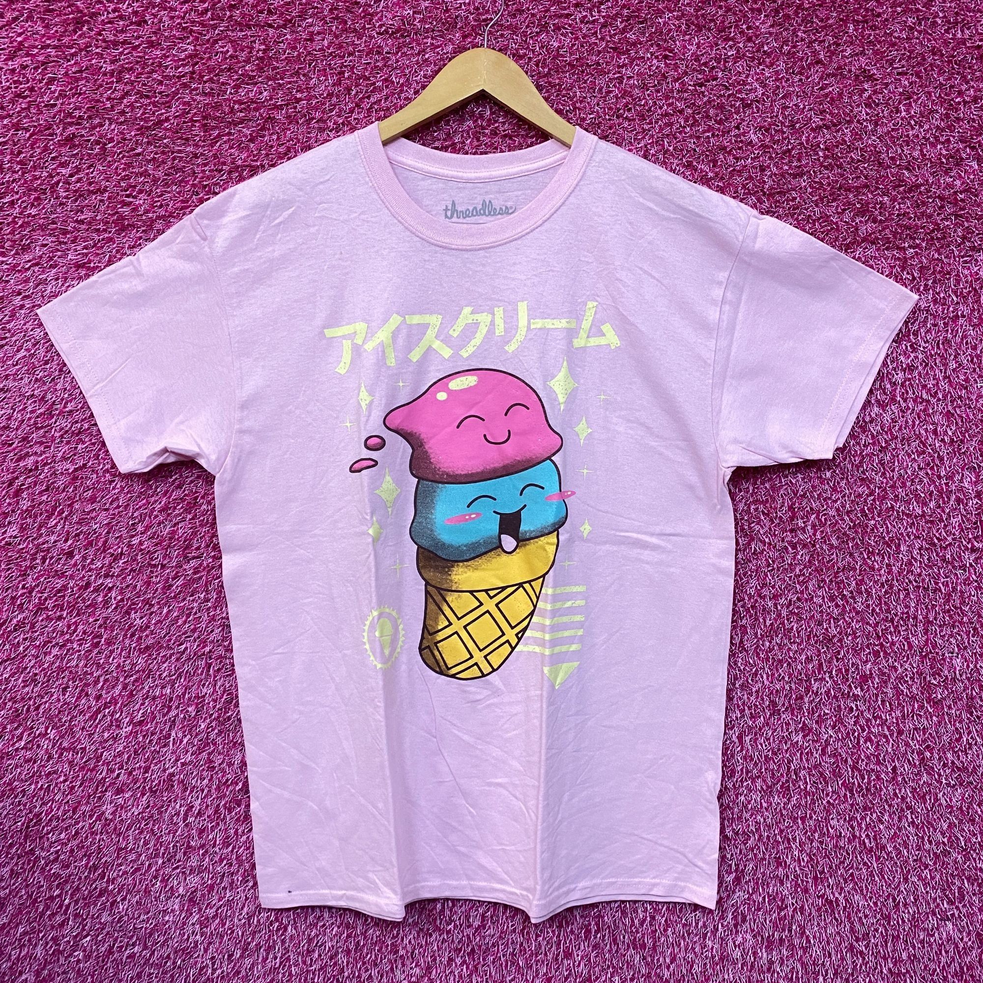 Threadless Kawaii Double Scoop Ice Cream Threadless Promo Pop Art Tee L Size US L / EU 52-54 / 3 - 1 Thumbnail